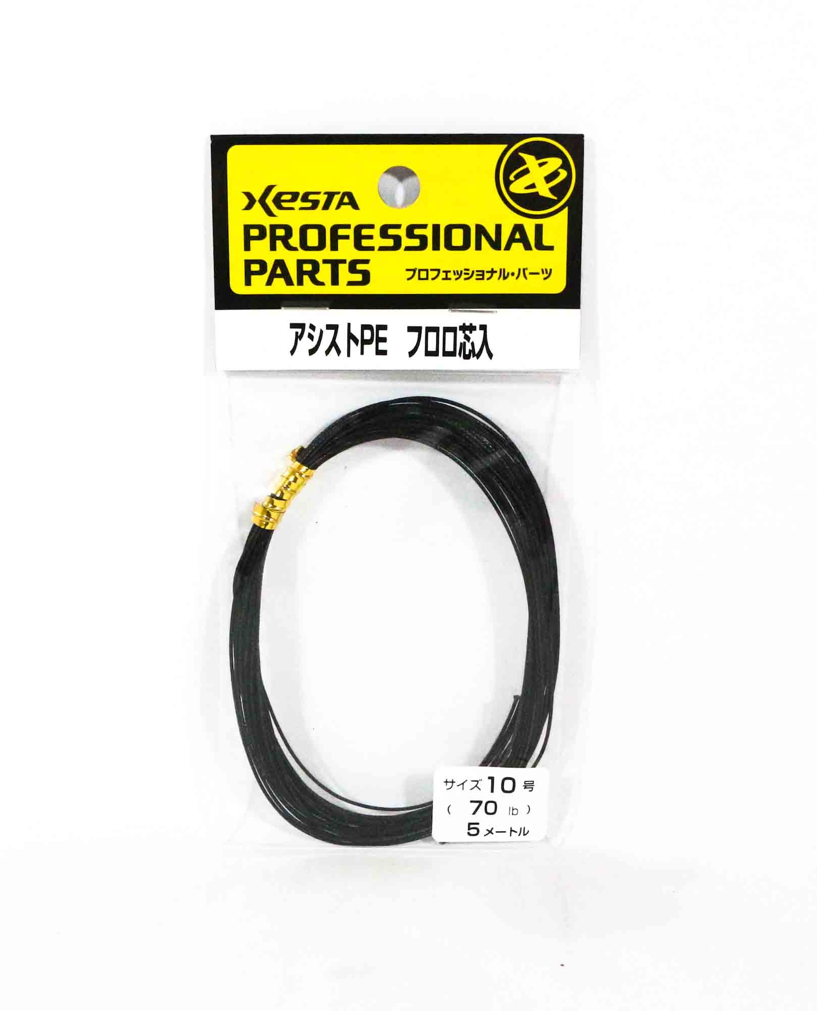 Xesta Assist P.E Fluoro Core Size 10 70lb 5m Black (7519)