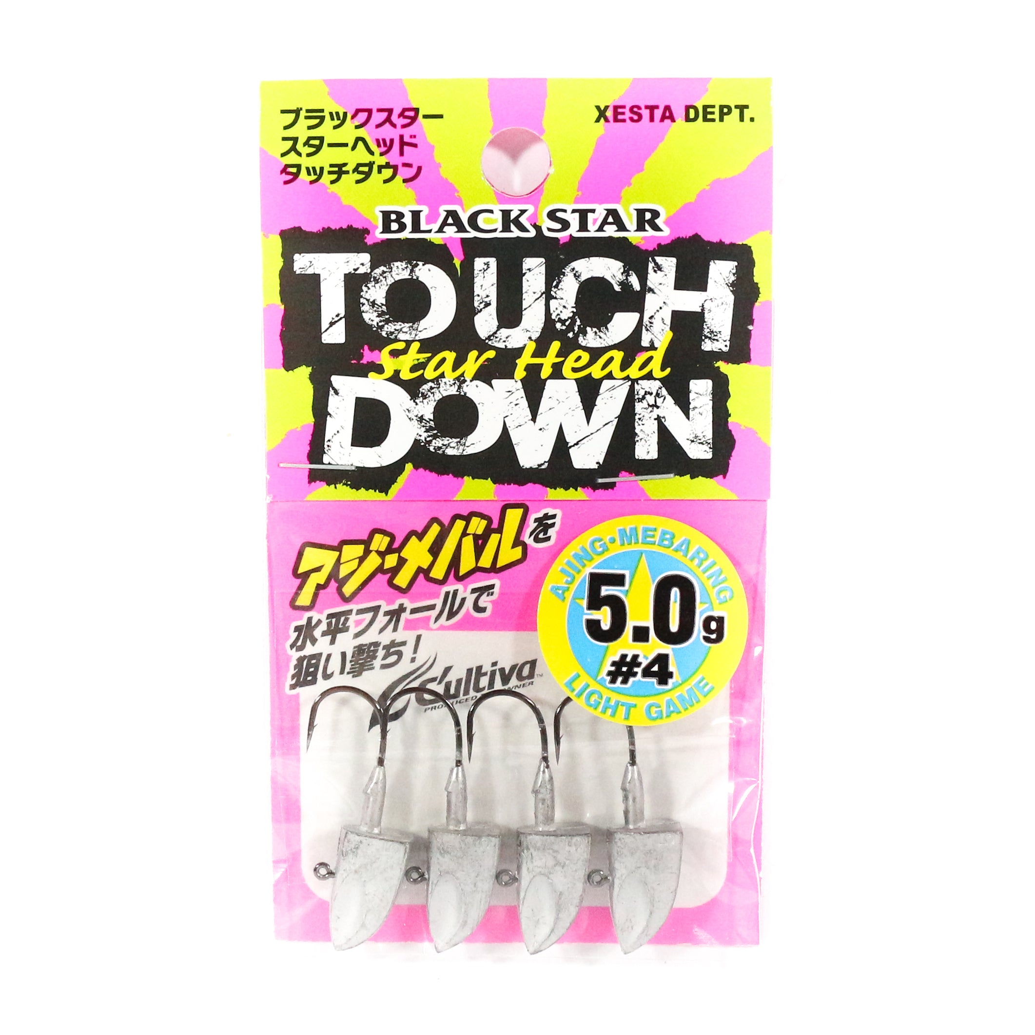 Xesta Jig Head Star Head Touch Down 5 grams Size 4 (8219)