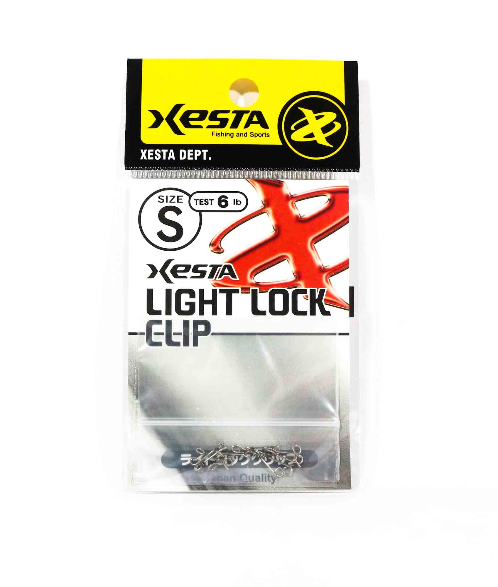 Xesta Light Lock Clip Small pack Size S-6lb, 10 pc per pack (3848)