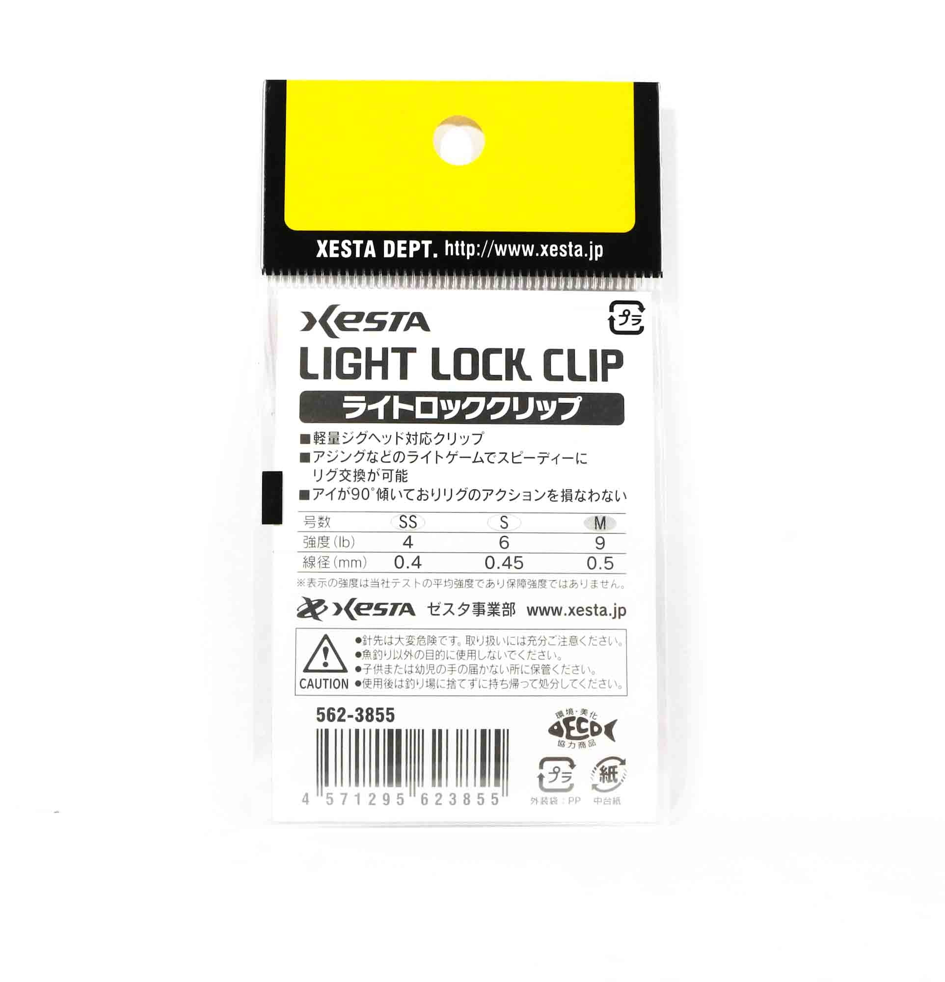 Xesta Light Lock Clip Small pack Size M-9lb, 10 pc per pack (3855)