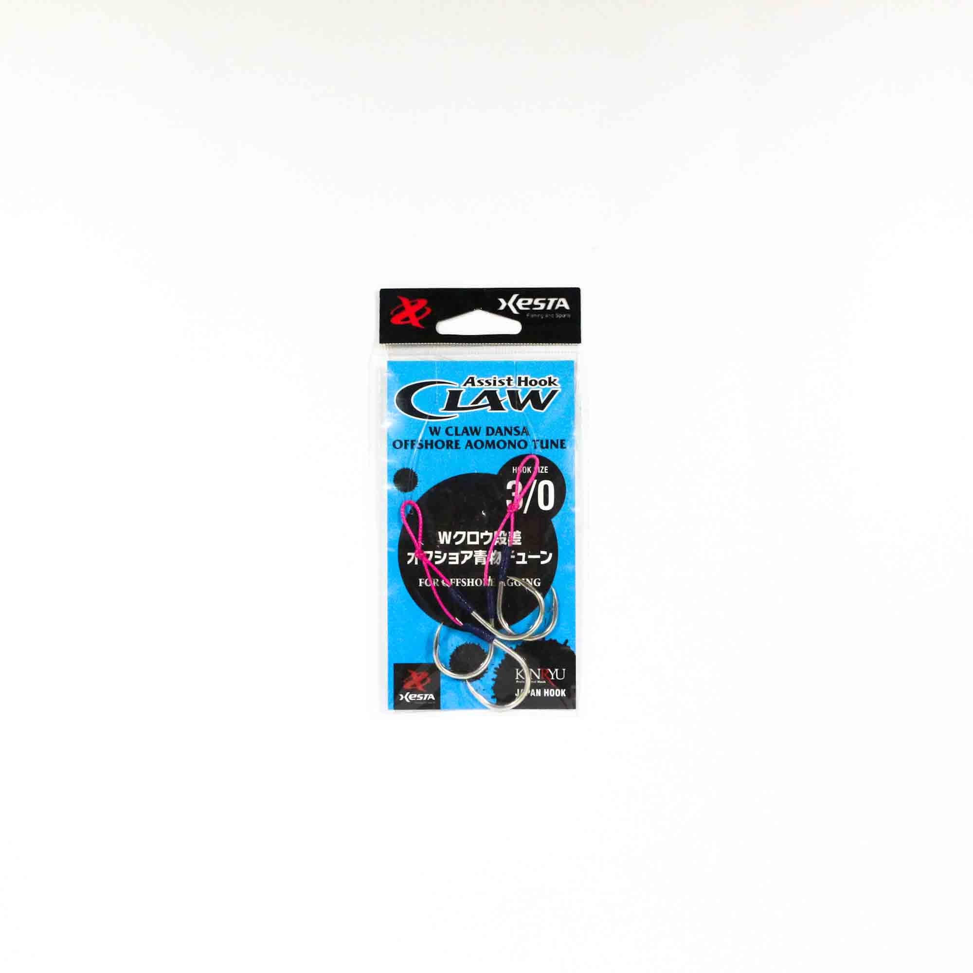 Xesta W Claw Dansa Offshore Aomono Tune Twin Assist Hooks Size 3/0 (4944)