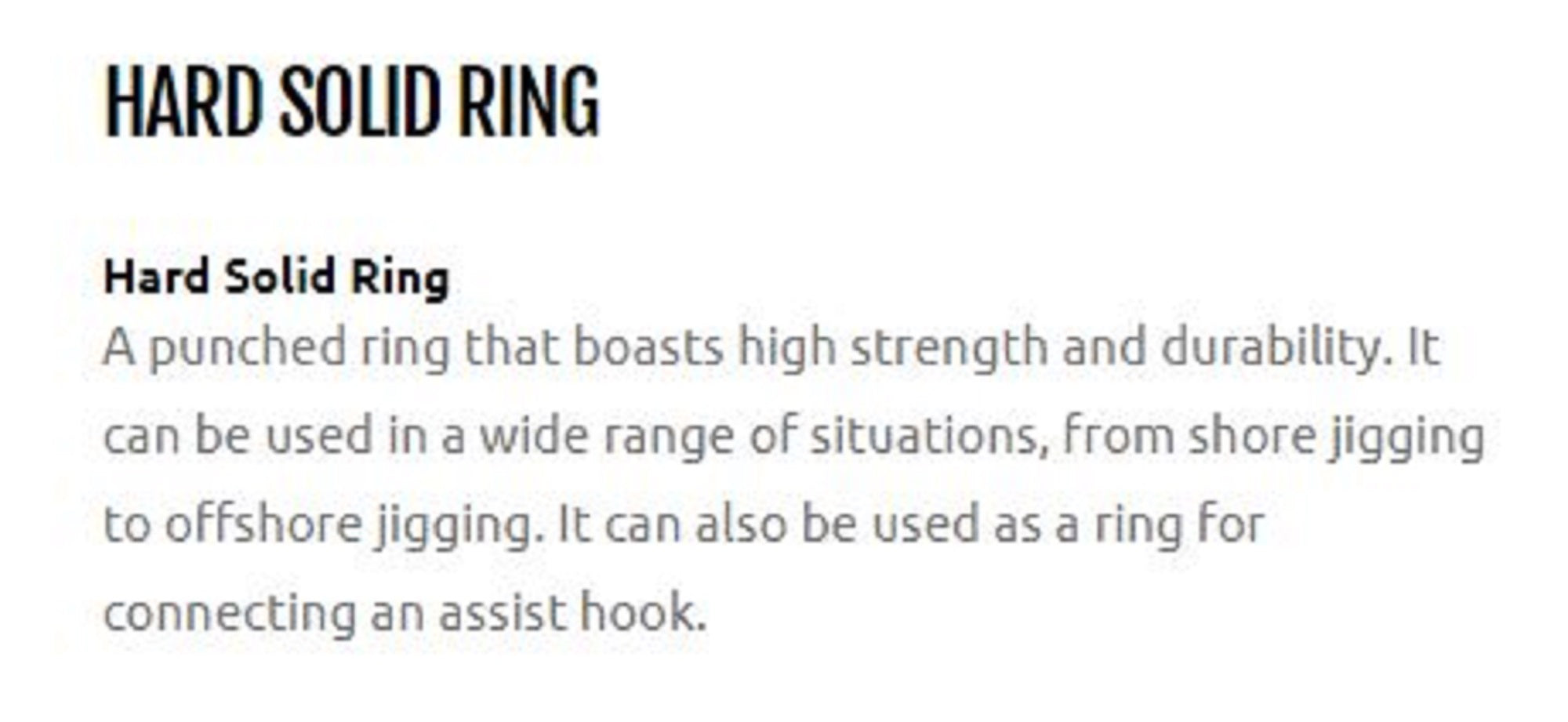 Xesta Hard Solid Ring Size 5 600lb (5002)