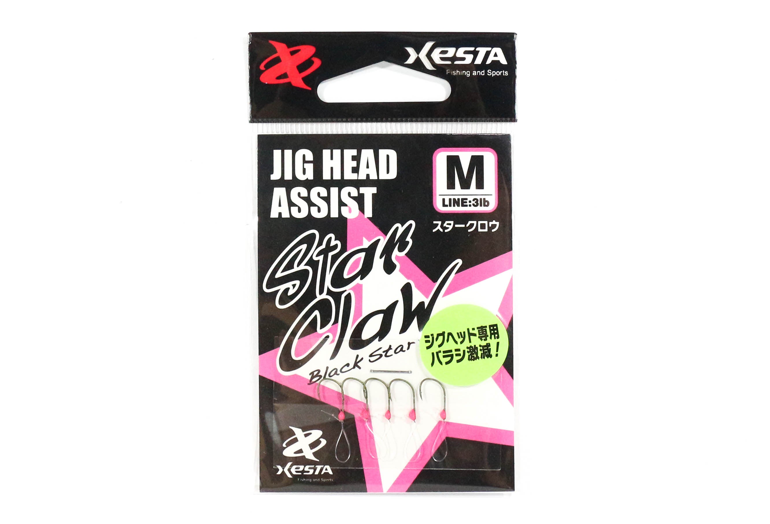 Xesta Star Claw Jig Head Assist Hooks Size M , 3lb (6115)