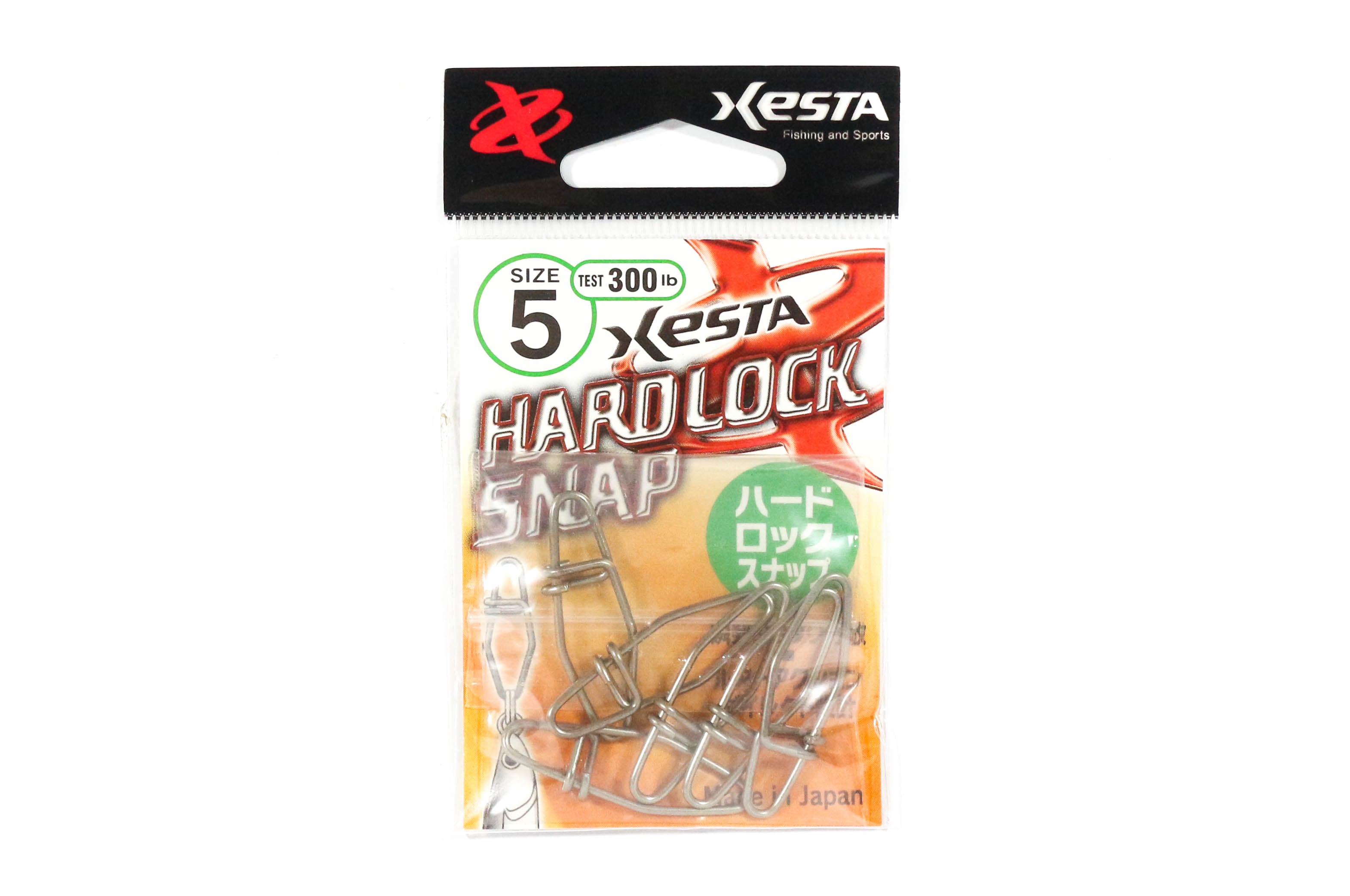 Xesta Hard Lock Snap Silver Size 5 300 lb , 6 pieces (1768)
