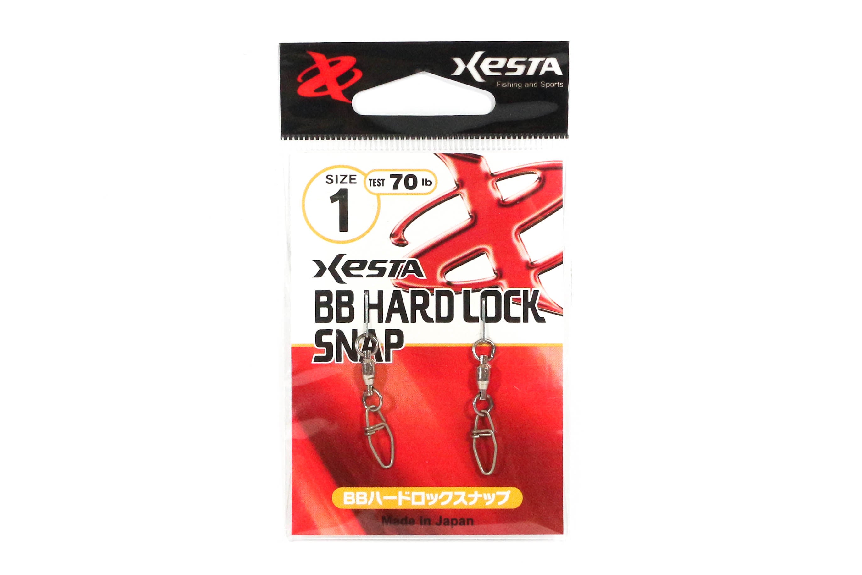 Xesta BB Hard Lock Snap Swivel Size 1 70 lb , 2 pieces (1775)