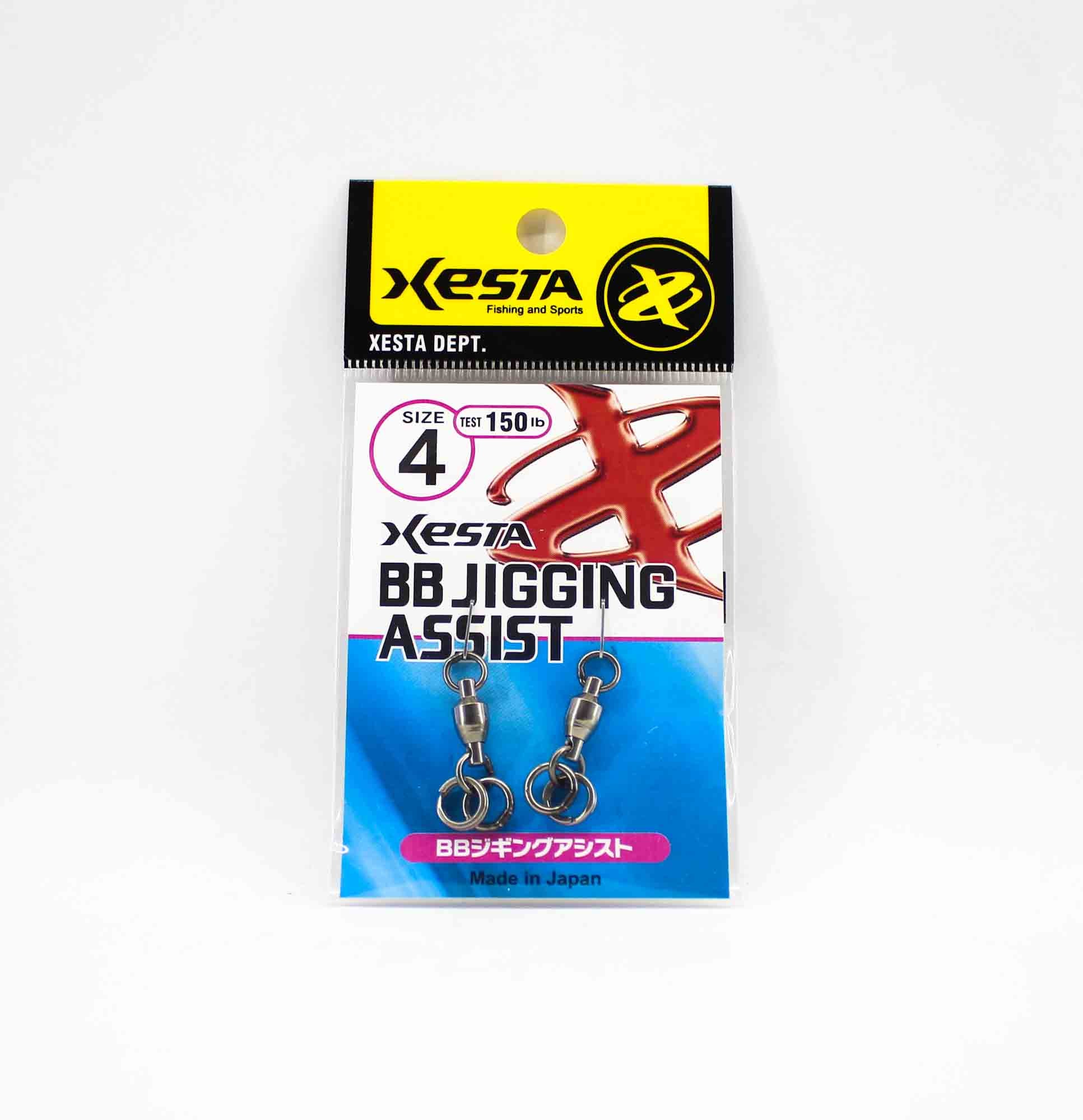 Xesta BB Jigging Assist Swivel Solid Ring Size 4 150 lb , 2 /Pack (1850)