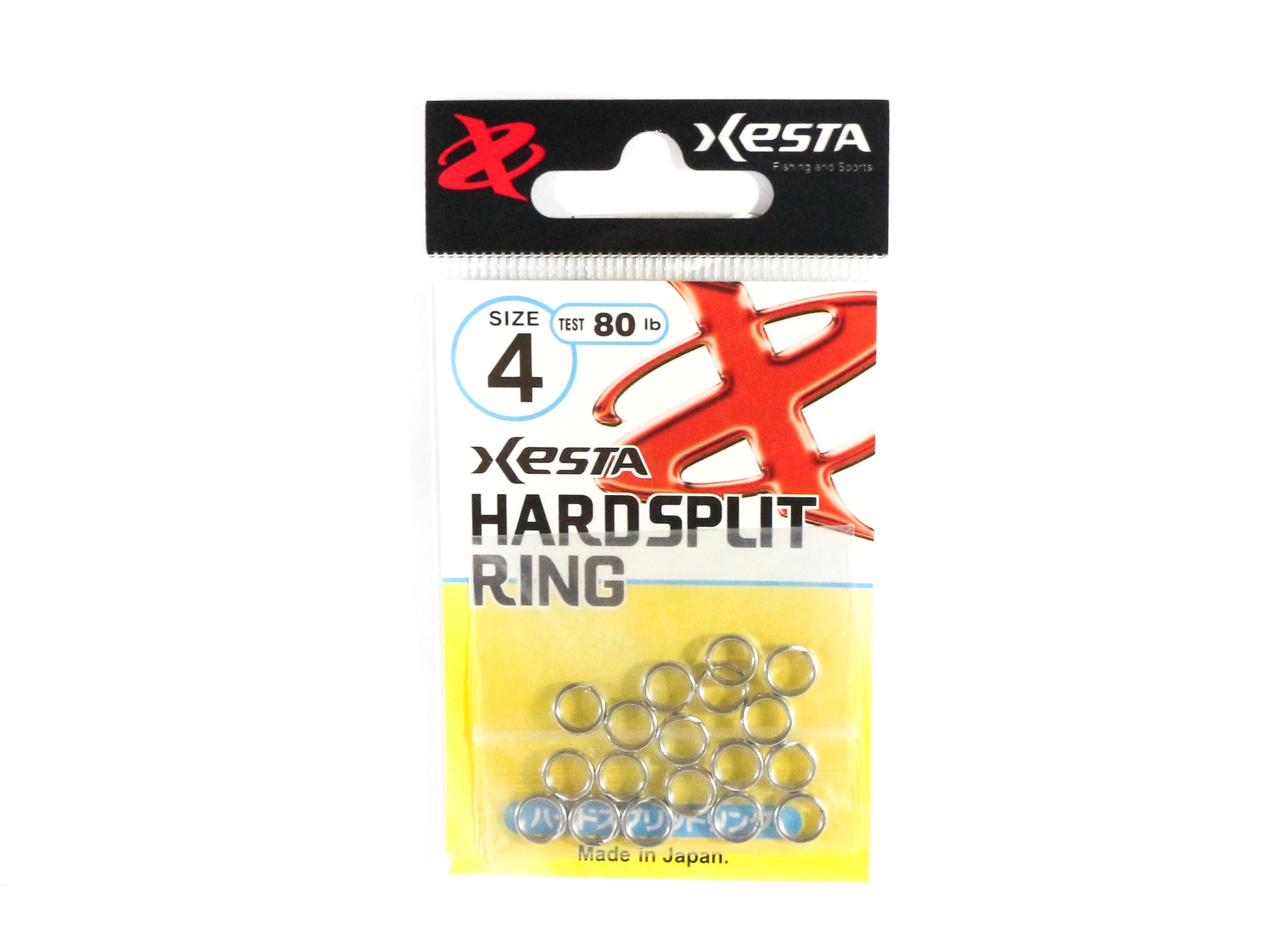 Xesta Hard Split Ring Size 4, 80lb, 18 pieces (1904)