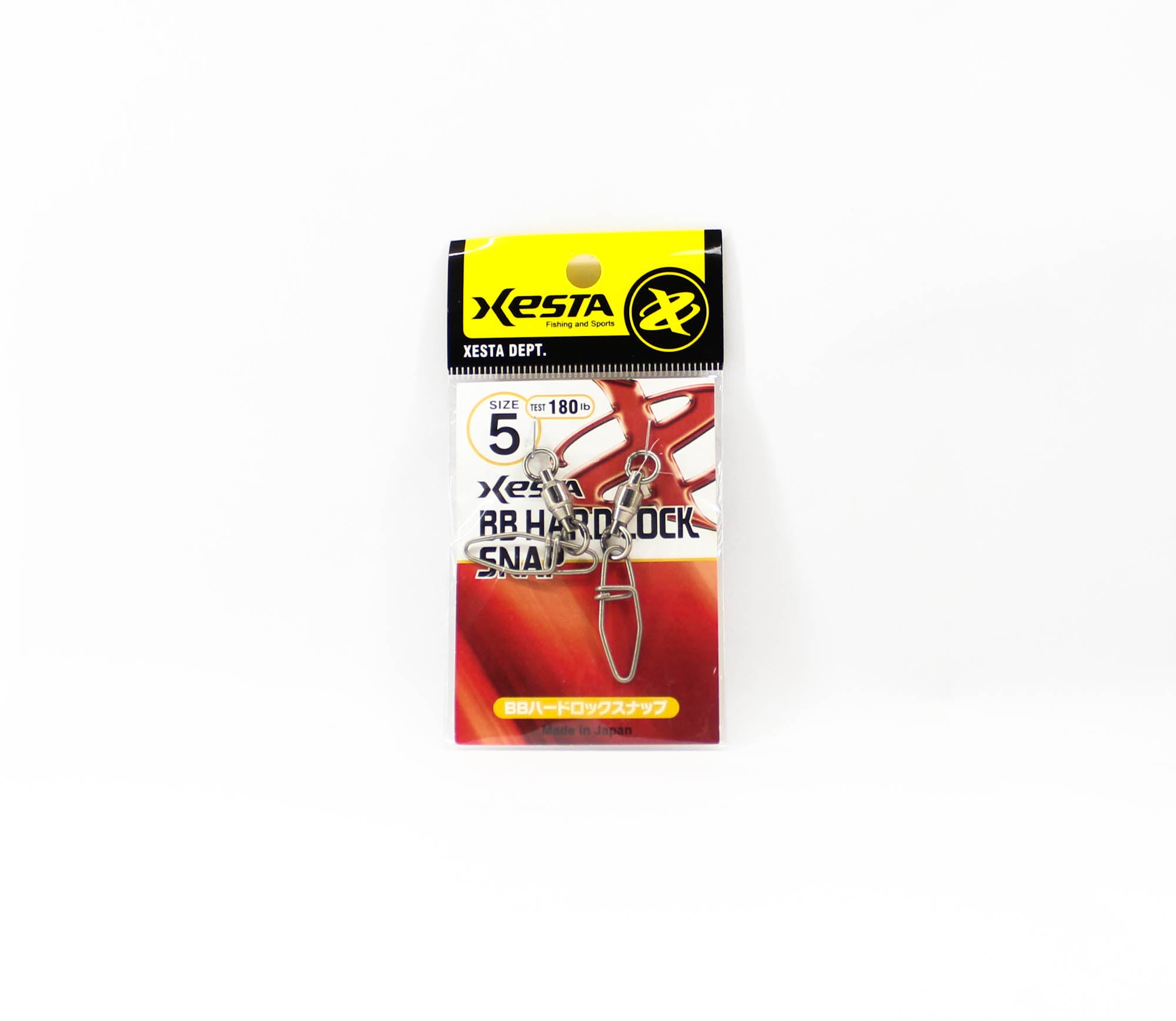 Xesta BB Hard Lock Snap Swivel Size 5 180 lb , 2 pieces (3700)