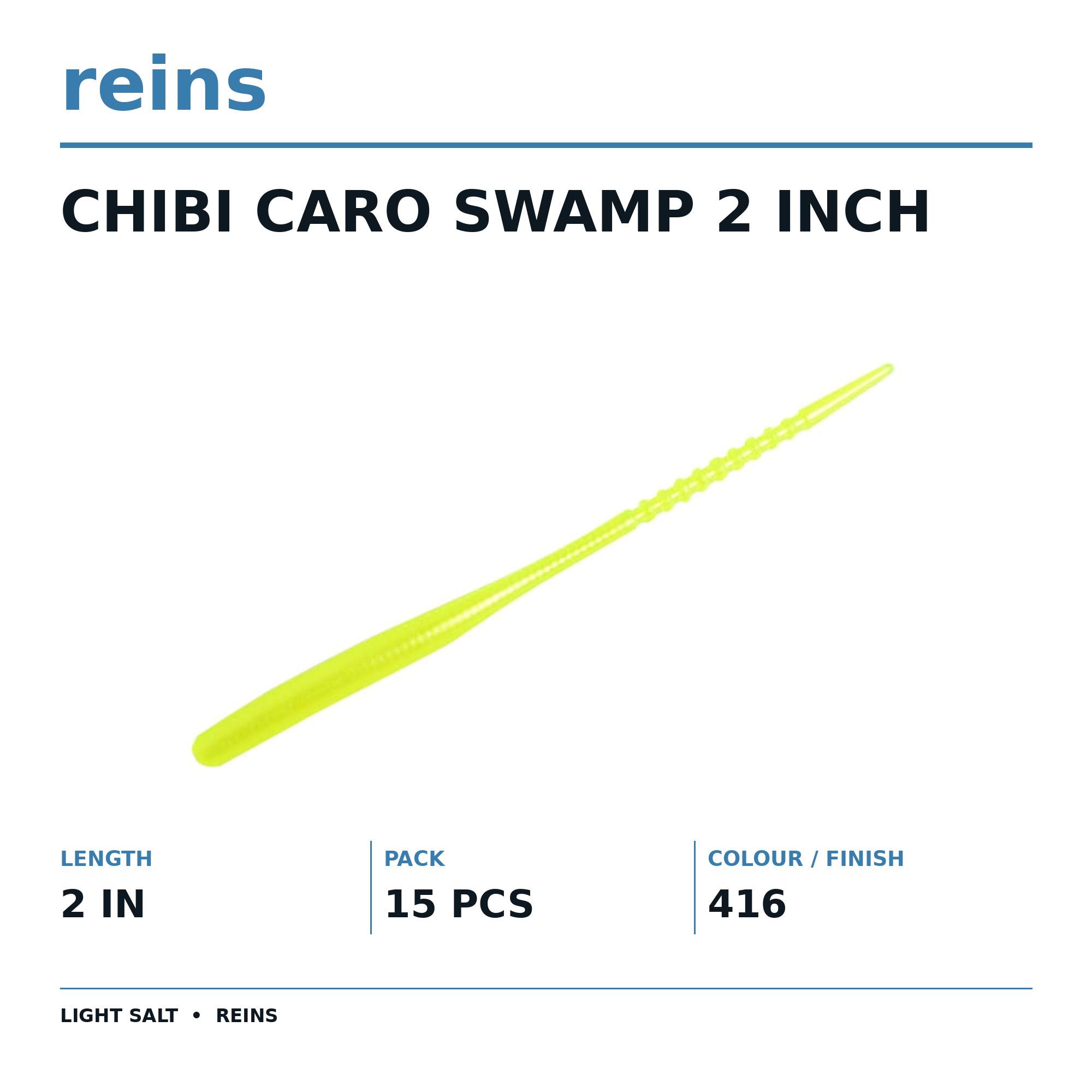 Reins Soft Plastic Chibi Caro Swap 2 Inch 15 pieces 416 (1357)