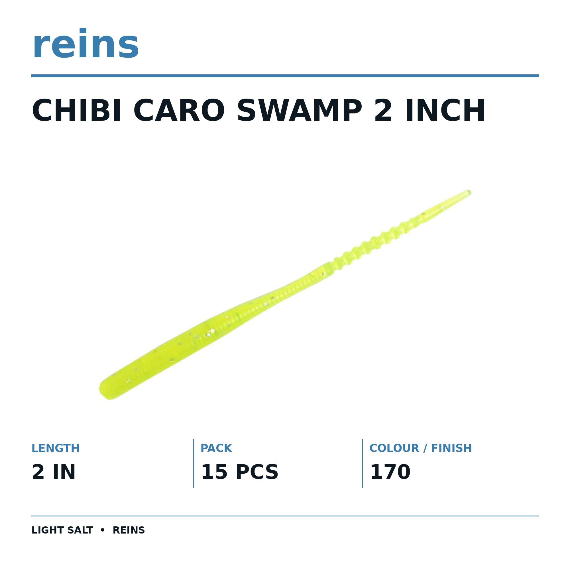 Reins Soft Plastic Chibi Caro Swap 2 Inch 15 pieces 170 (2469)