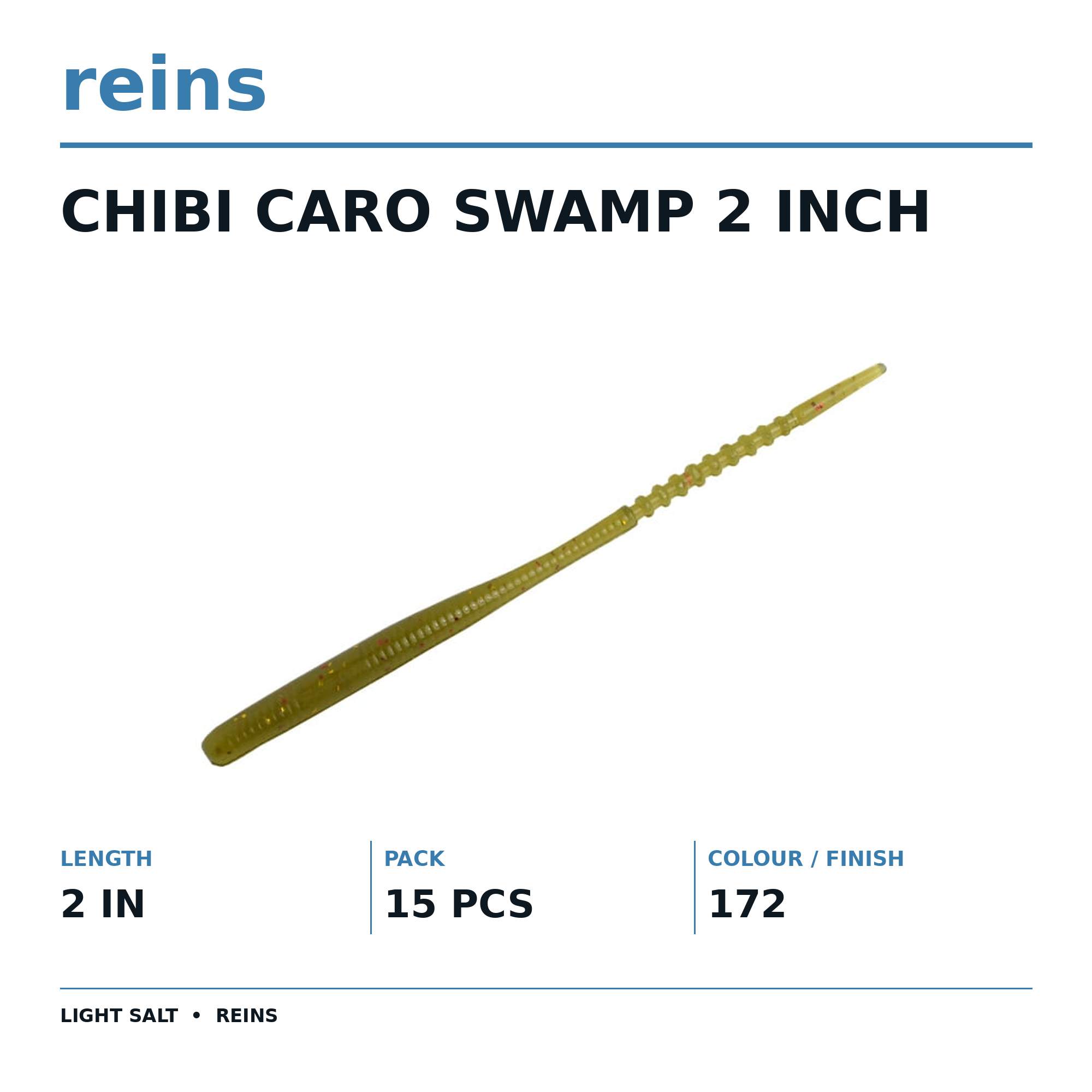 Reins Soft Plastic Chibi Caro Swap 2 Inch 15 pieces 172 (2483)