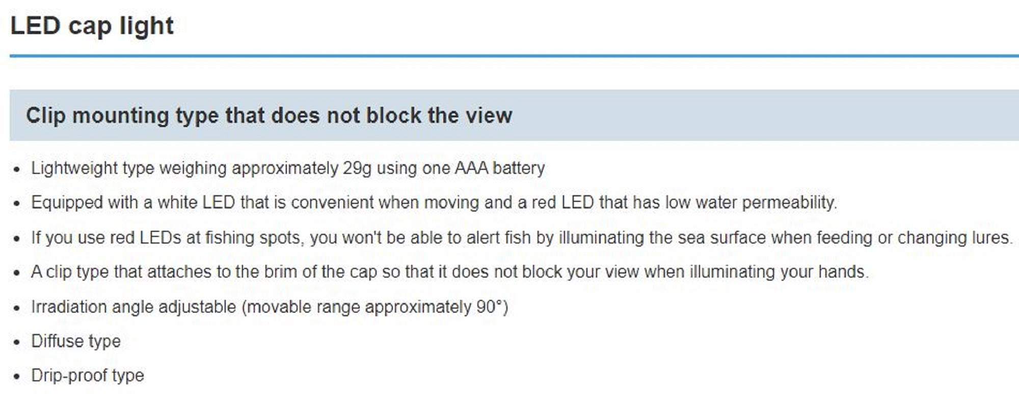 Hapyson YF-245 LED Cap Light Battery (2058)