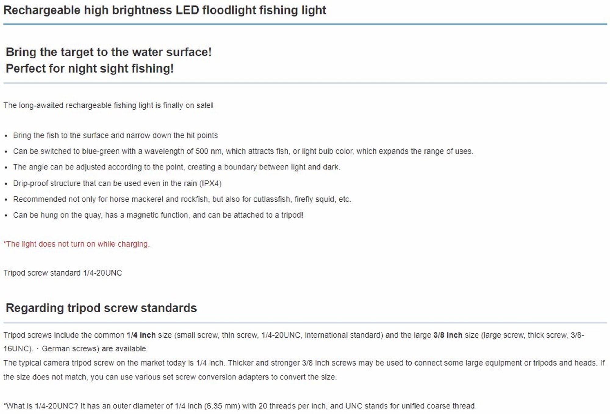 Hapyson YF-503 High Brightness LED Floodlight Rechargeable (4434)