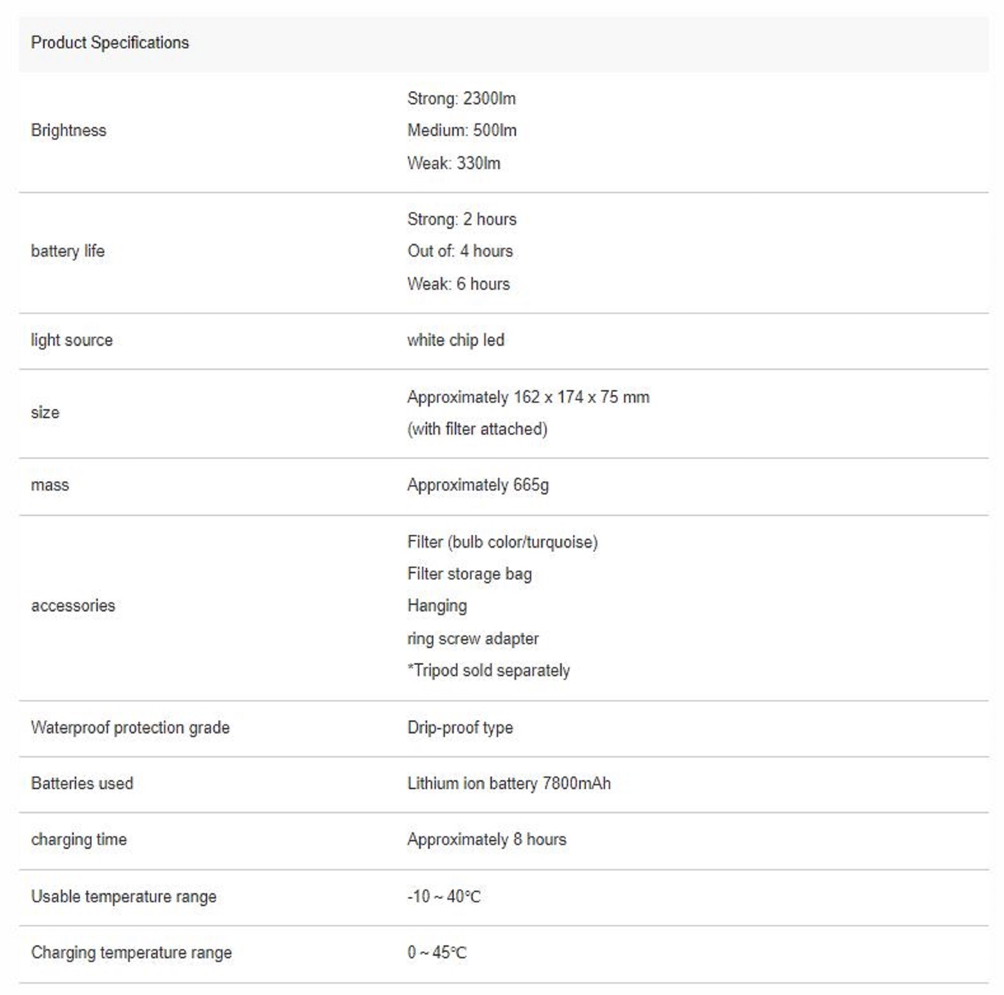 Hapyson YF-503 High Brightness LED Floodlight Rechargeable (4434)