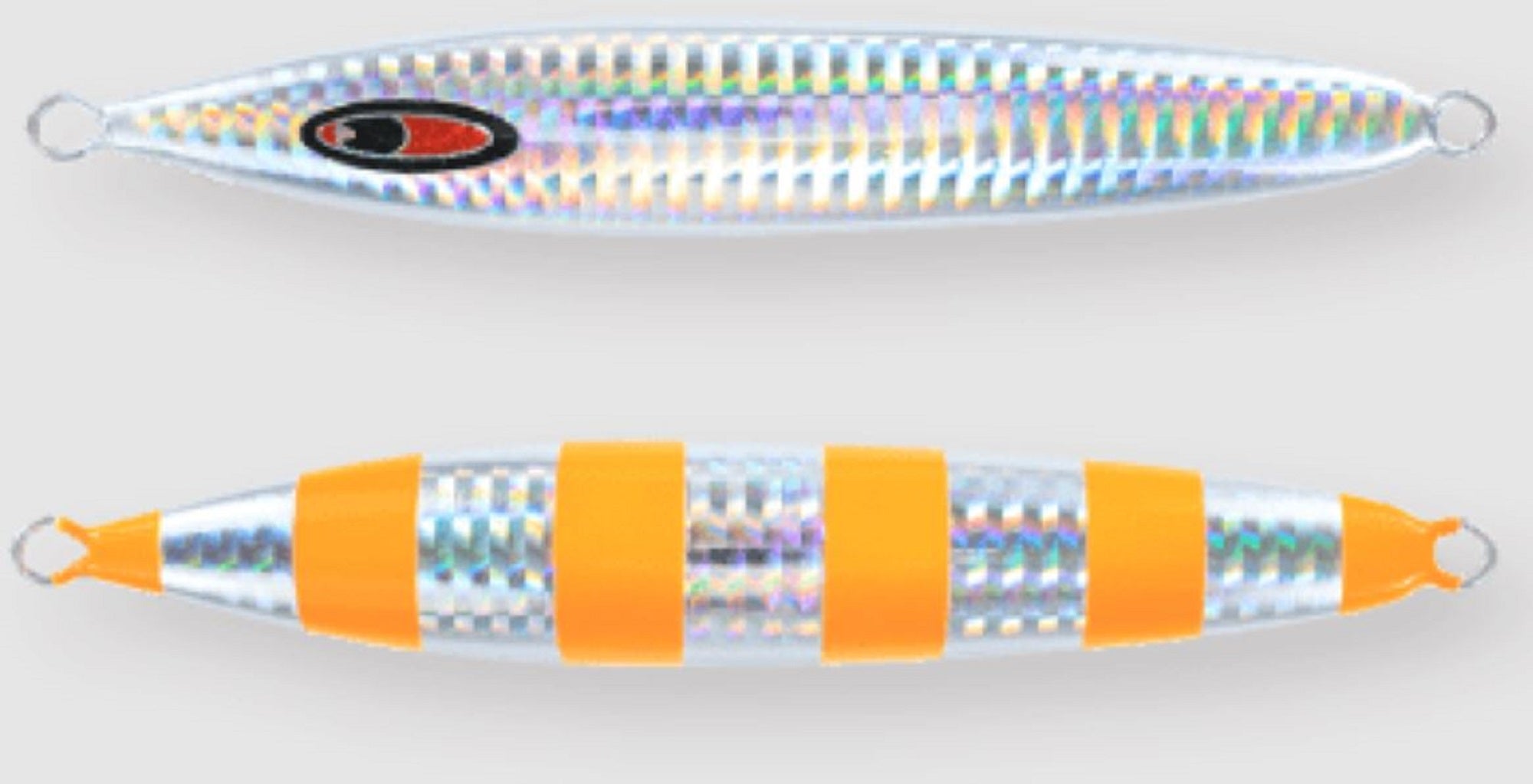 Seafloor Control Metal Jig Abyss 150 grams Zebra Orange GR (7578)