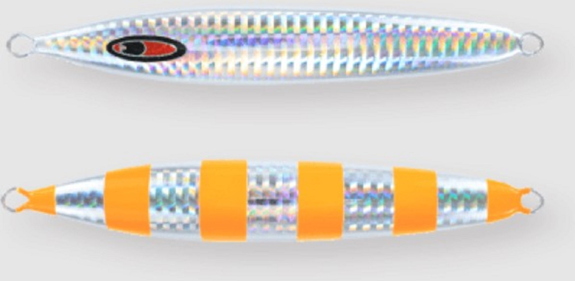 Seafloor Control Metal Jig Abyss 180 grams Zebra Orange GR (7585)