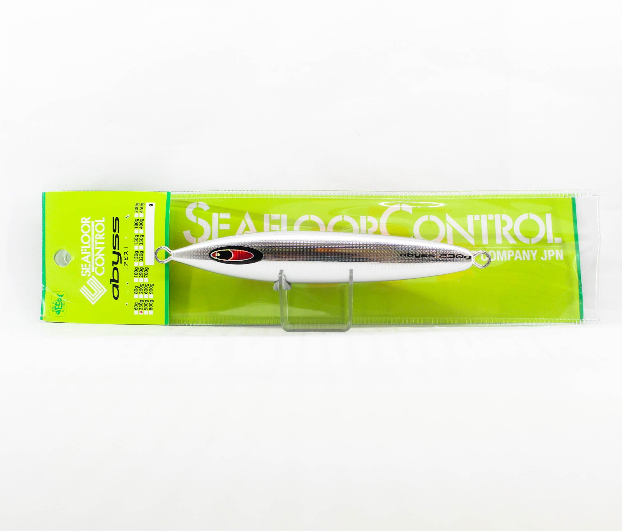 Seafloor Control Metal Jig Abyss 230 grams Zebra Orange GR (7608)