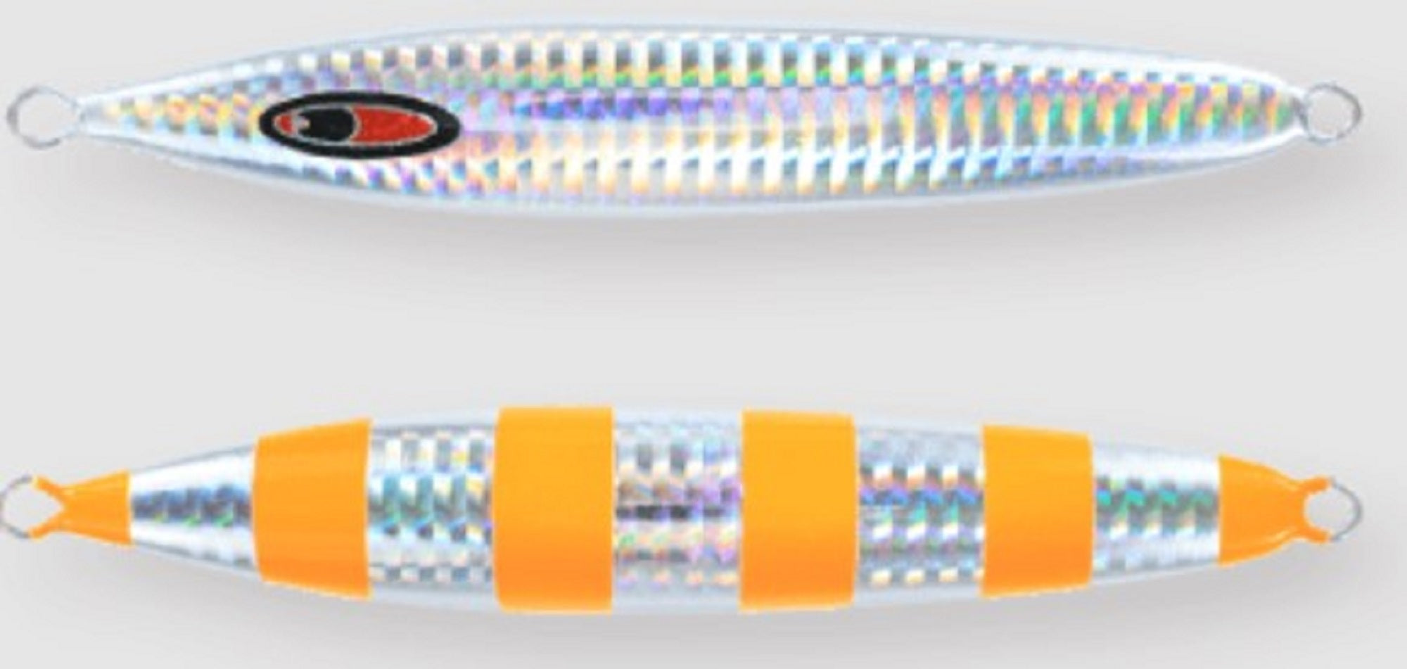 Seafloor Control Metal Jig Abyss 290 grams Zebra Orange GR (7622)