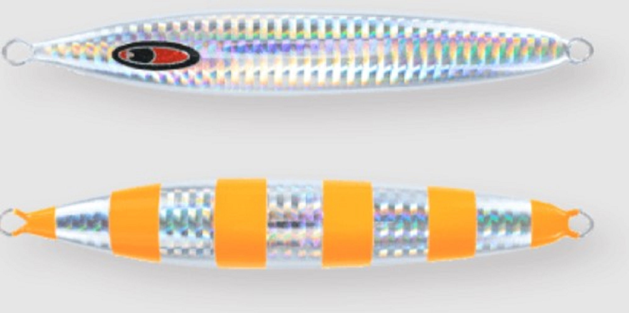 Seafloor Control Metal Jig Abyss 320 grams Zebra Orange GR (7639)