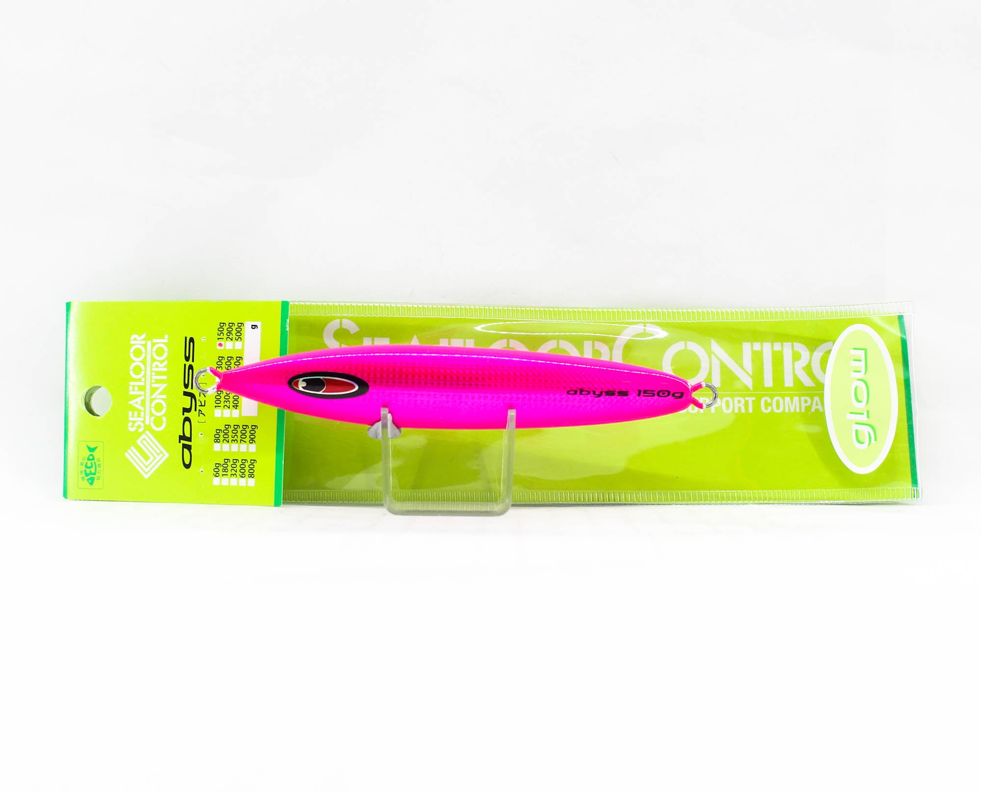 Seafloor Control Metal Jig Abyss 150 grams Chart Pink Zebra Glow GR (8896)