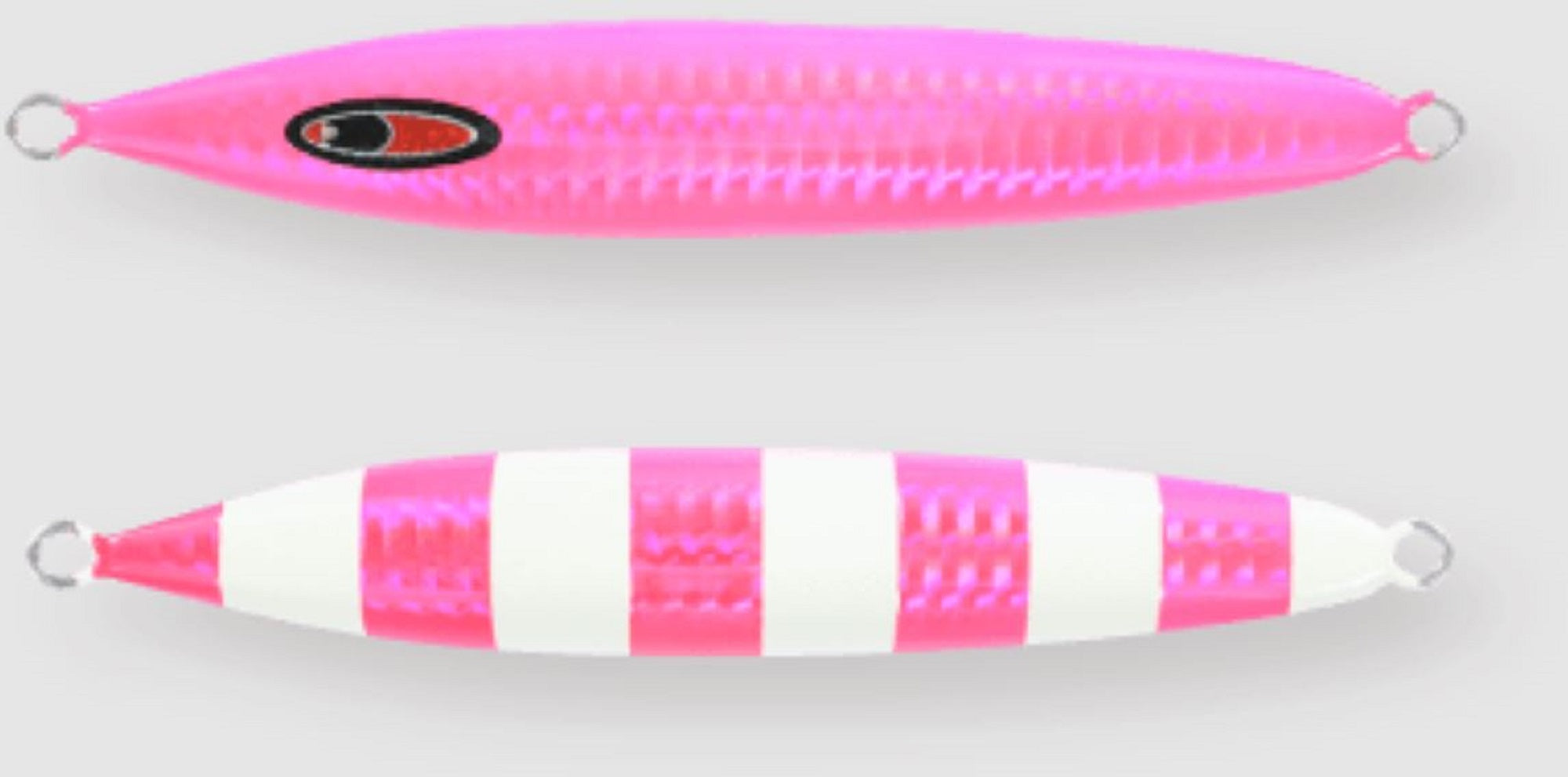 Seafloor Control Metal Jig Abyss 150 grams Chart Pink Zebra Glow GR (8896)