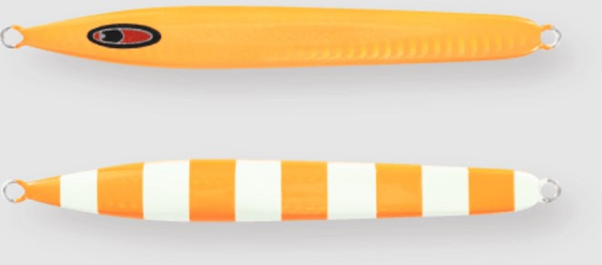 Seafloor Control Metal Jig Arc 260 grams Chart Orange Zebra Glow GR (9597)