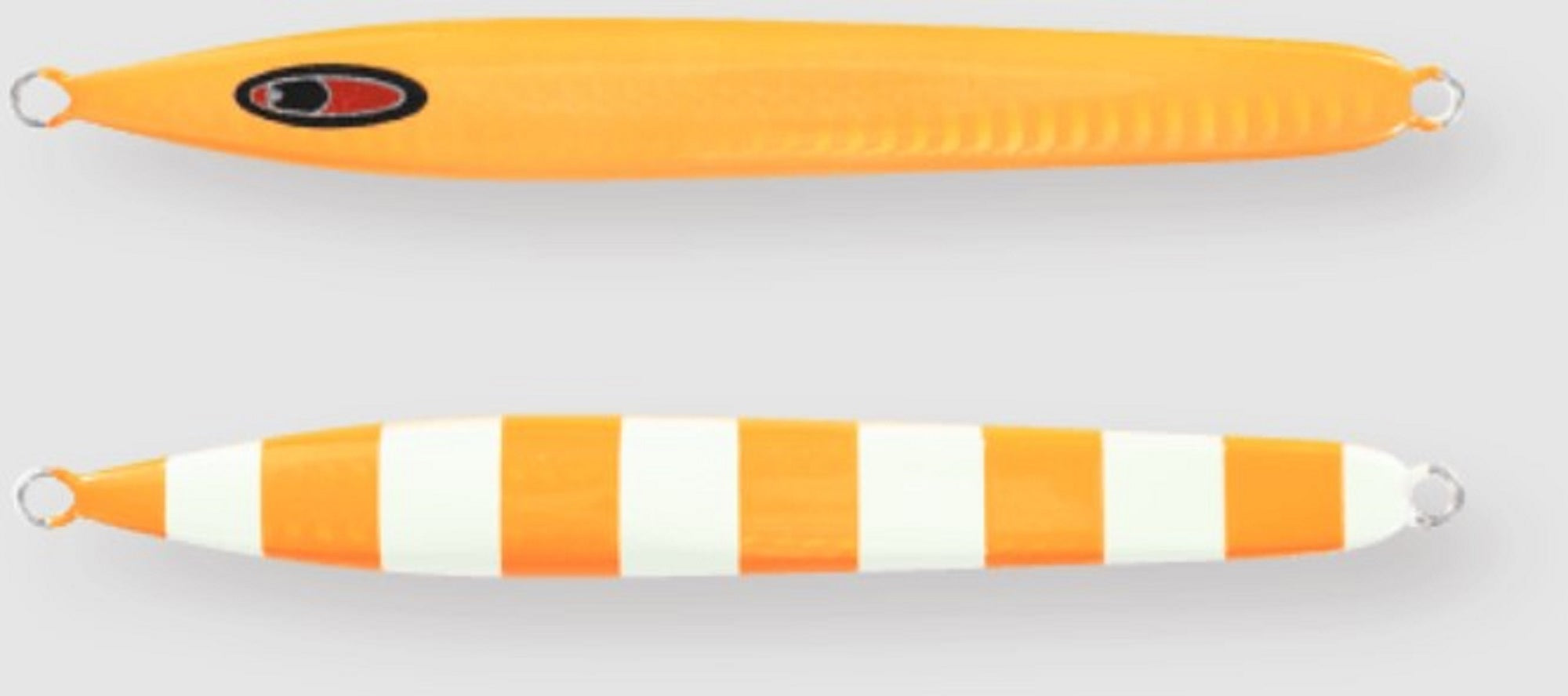 Seafloor Control Metal Jig Arc 200 grams Chart Orange Zebra Glow GR (9610)