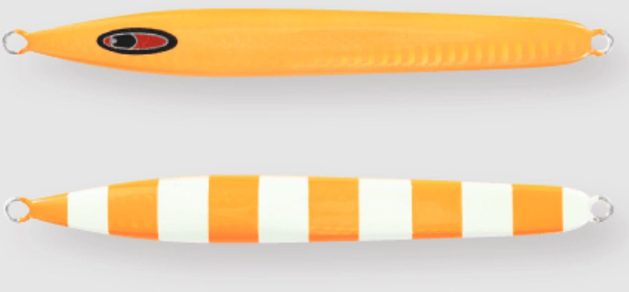 Seafloor Control Metal Jig Arc 120 grams Chart Orange Zebra Glow GR (9641)