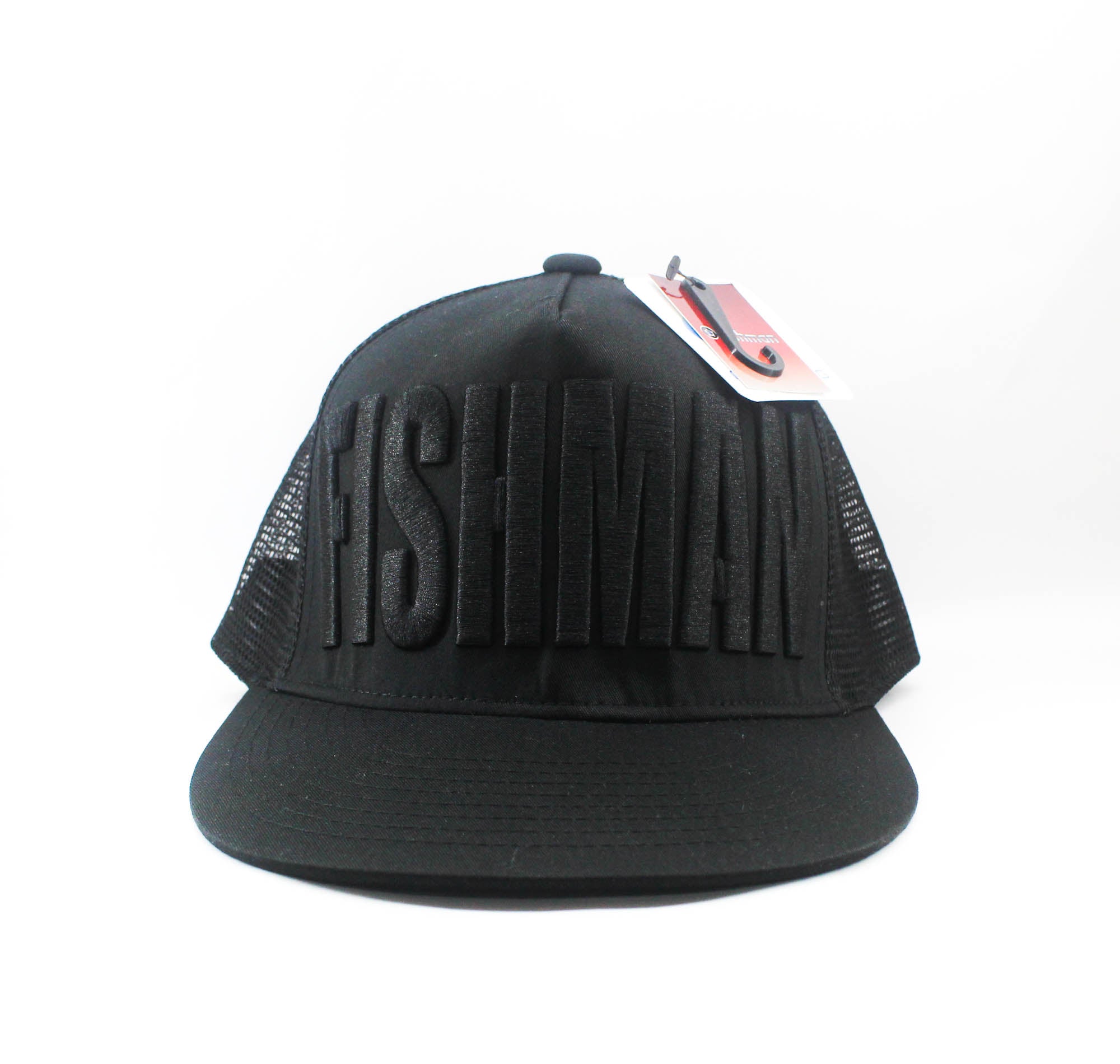 Fishman Cap Mesh Flat Cap CAP-16 Free Size Black (9286)