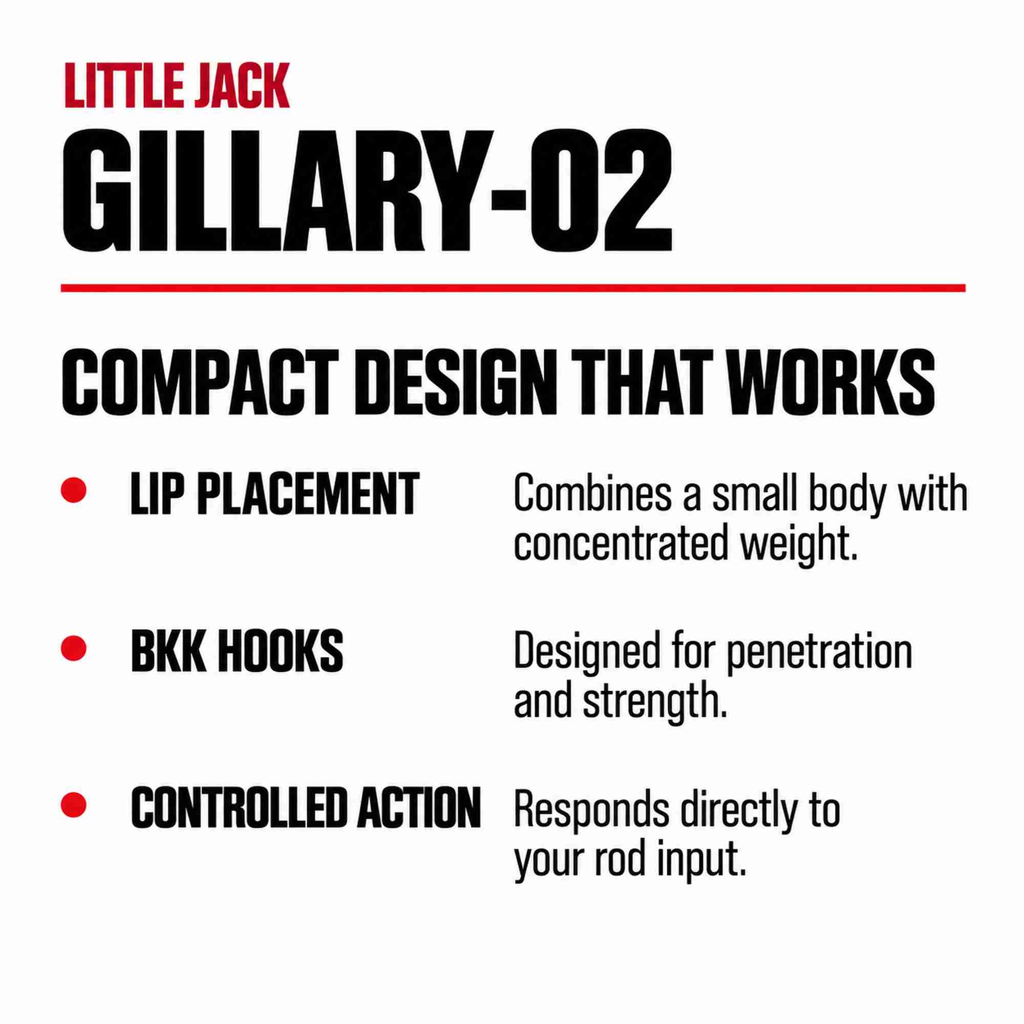 Little Jack Gillary 02 50mm 4.3 grams Sinking Lure 01 (9413)
