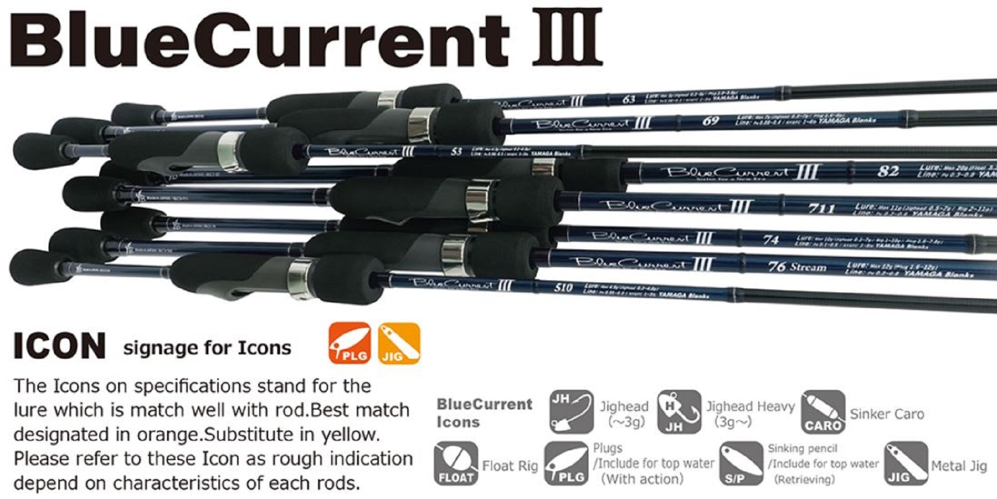 Yamaga Rod Spinning Blue Current III 711 (0067)