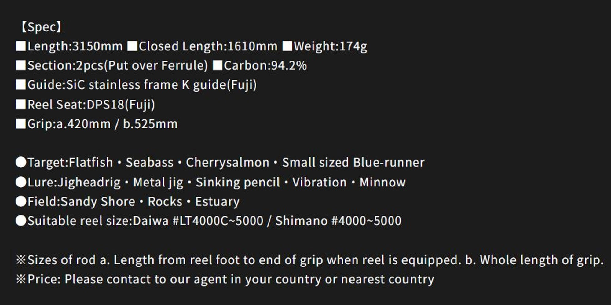 Sale Yamaga Rod Spinning Early For Surf 103M (0210)