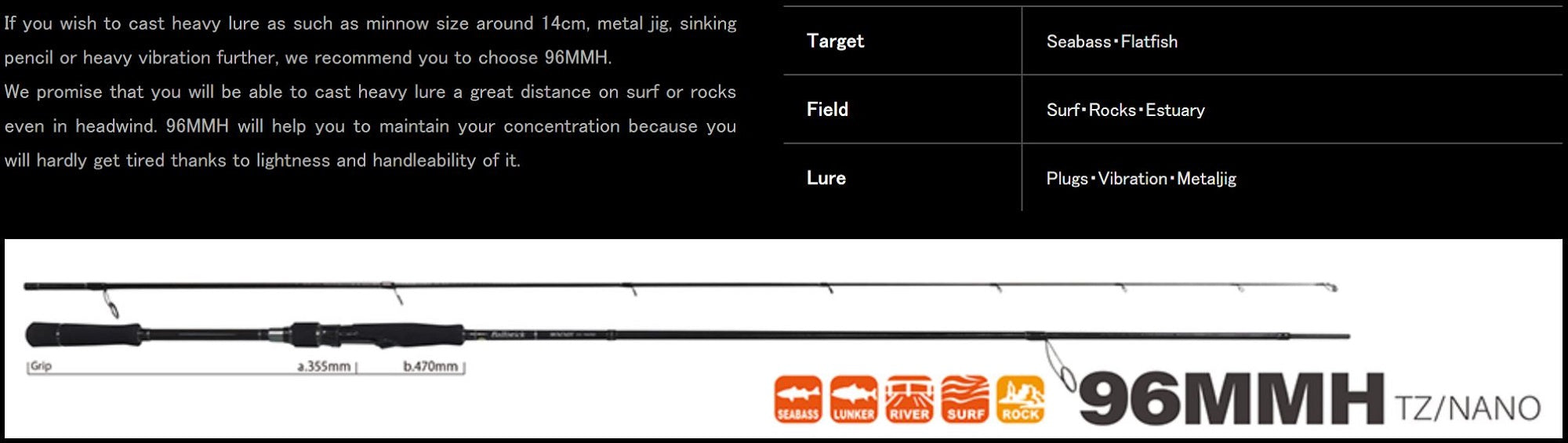 Sale Yamaga Rod Spinning Seabass Model Ballistick BAL-96MMH TZ/NANO (0388)
