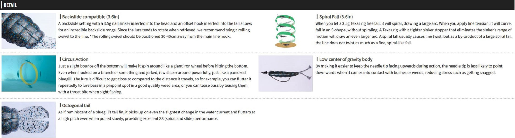 OSP Soft Lure Dolive SS Gill 3.6 Inches TW-243 (0619)