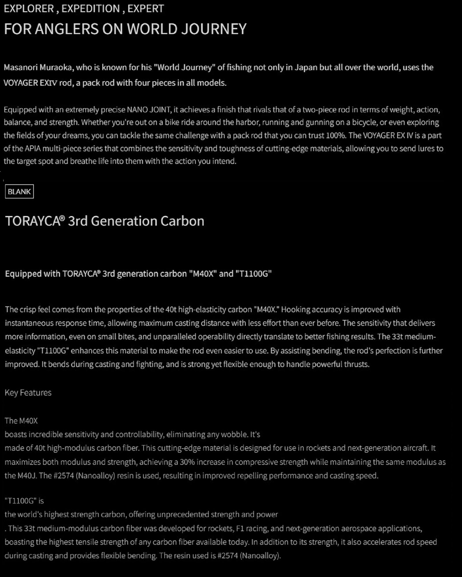 Apia Rod Spinning Voyager EXIV Jet Run S73L (1372)