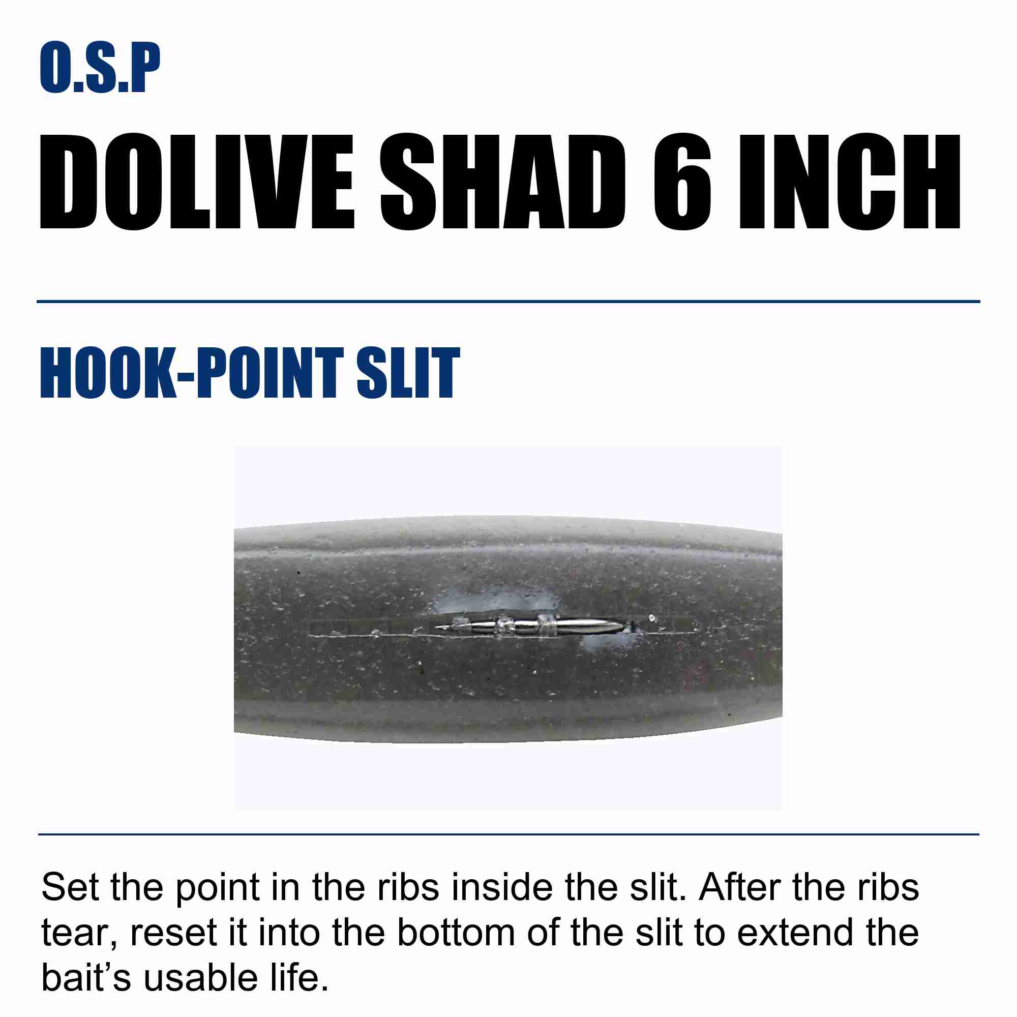 OSP Soft Lure Dolive Shad 6 Inches TW-158 (3793)
