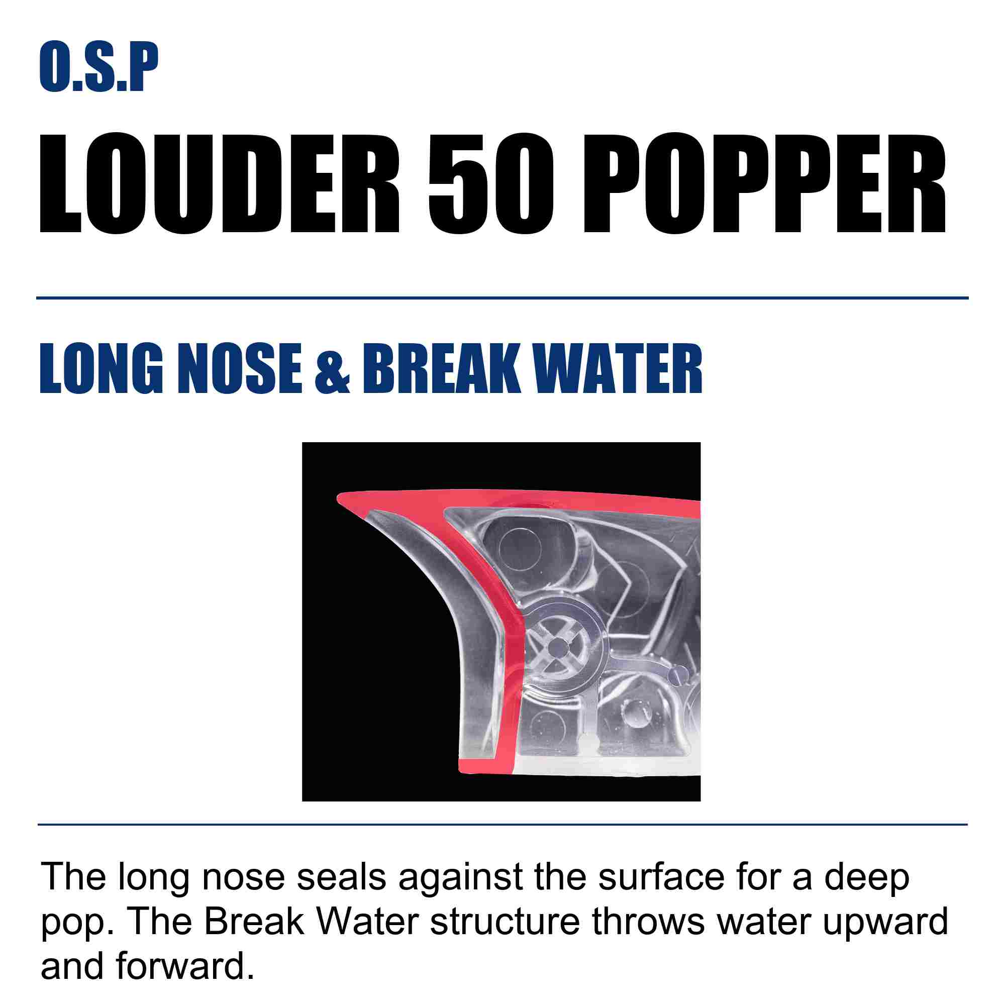 OSP Louder 50 Popper Floating Lure HF-76 (1910)