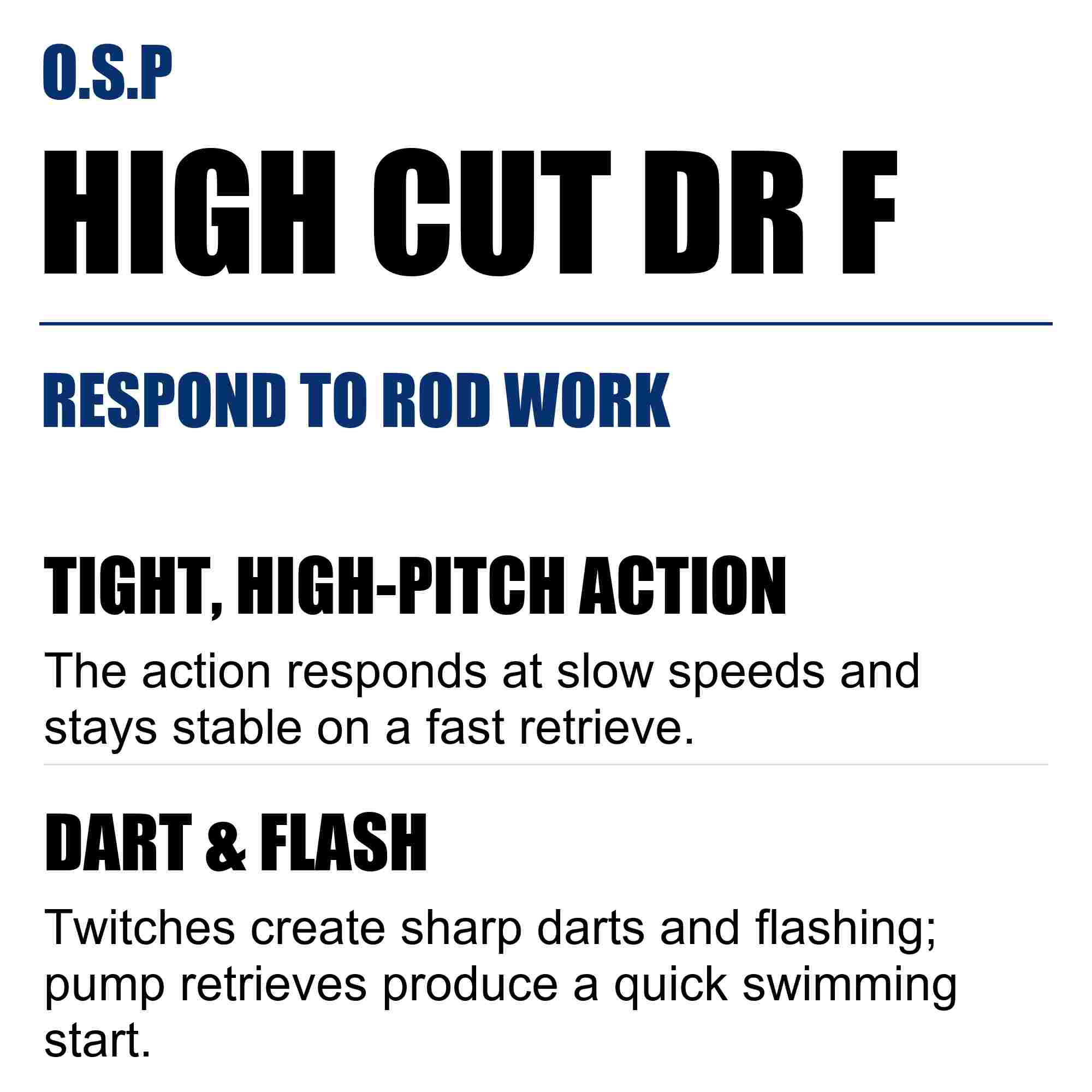 OSP High Cut DR Rattle 60 mm 5.4 grams Floating Lure H-88 (5504)