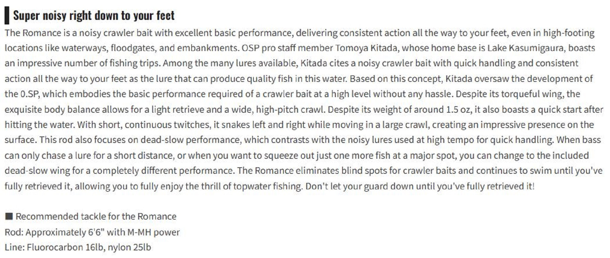 OSP Romance 92mm 38 grams Floating Lure PB-36B (9616)