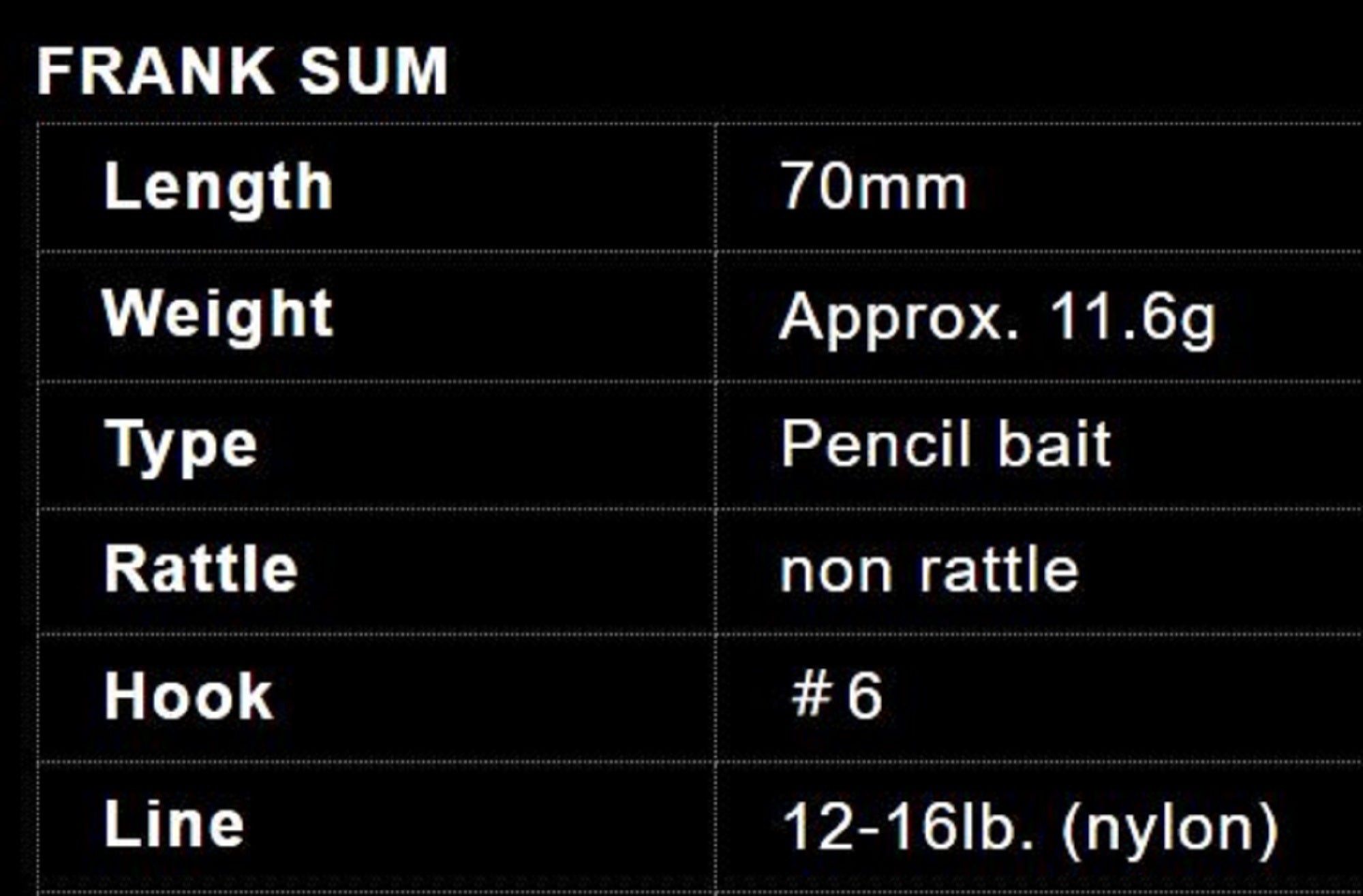 Sum Lures Frank Sam 70mm Floating Lure Pink Backbone (1074)