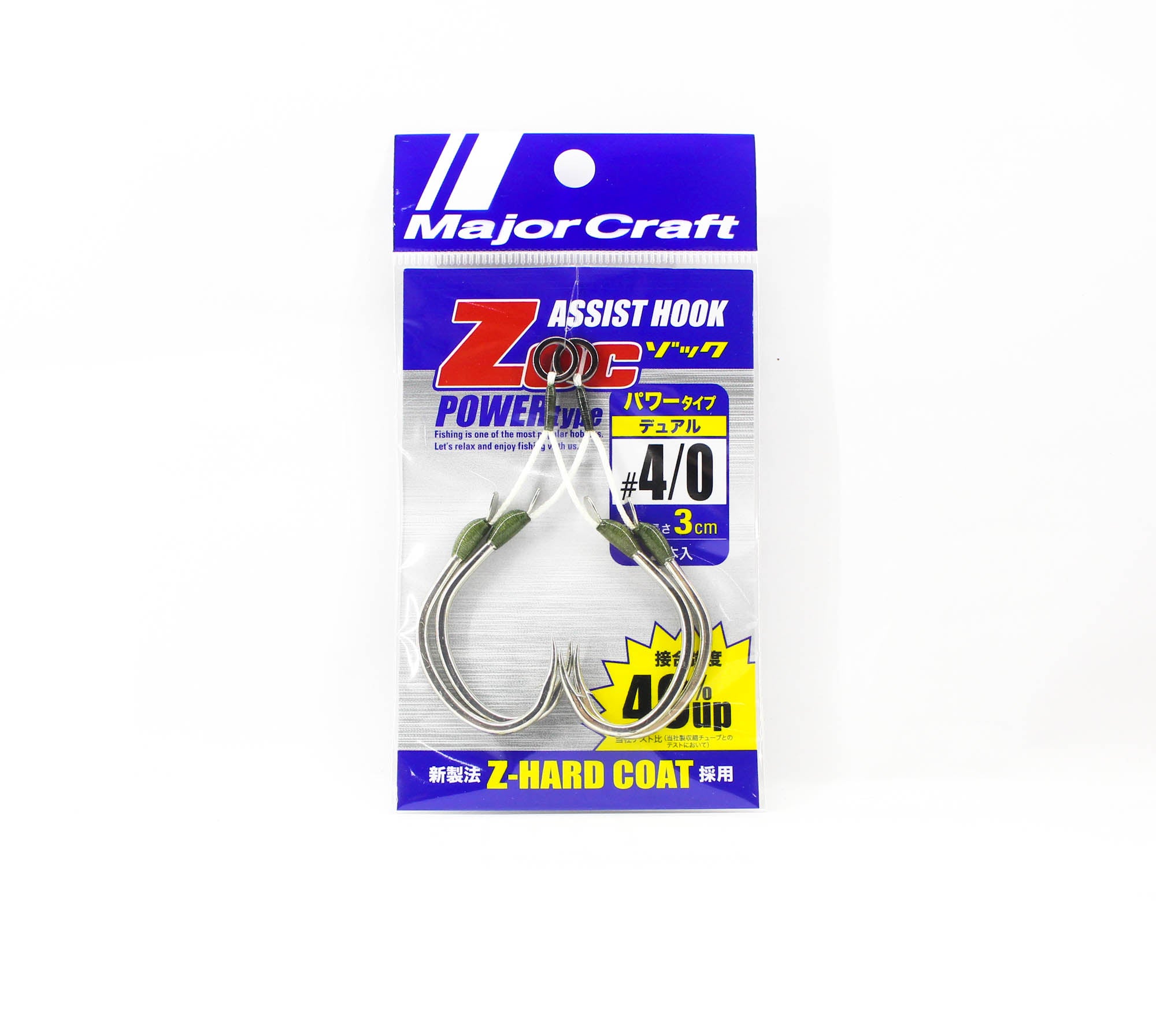 Major Craft ZOC Heavy Duty Twin Assist Hooks ZOC-PD30 Size 4/0 (1151)