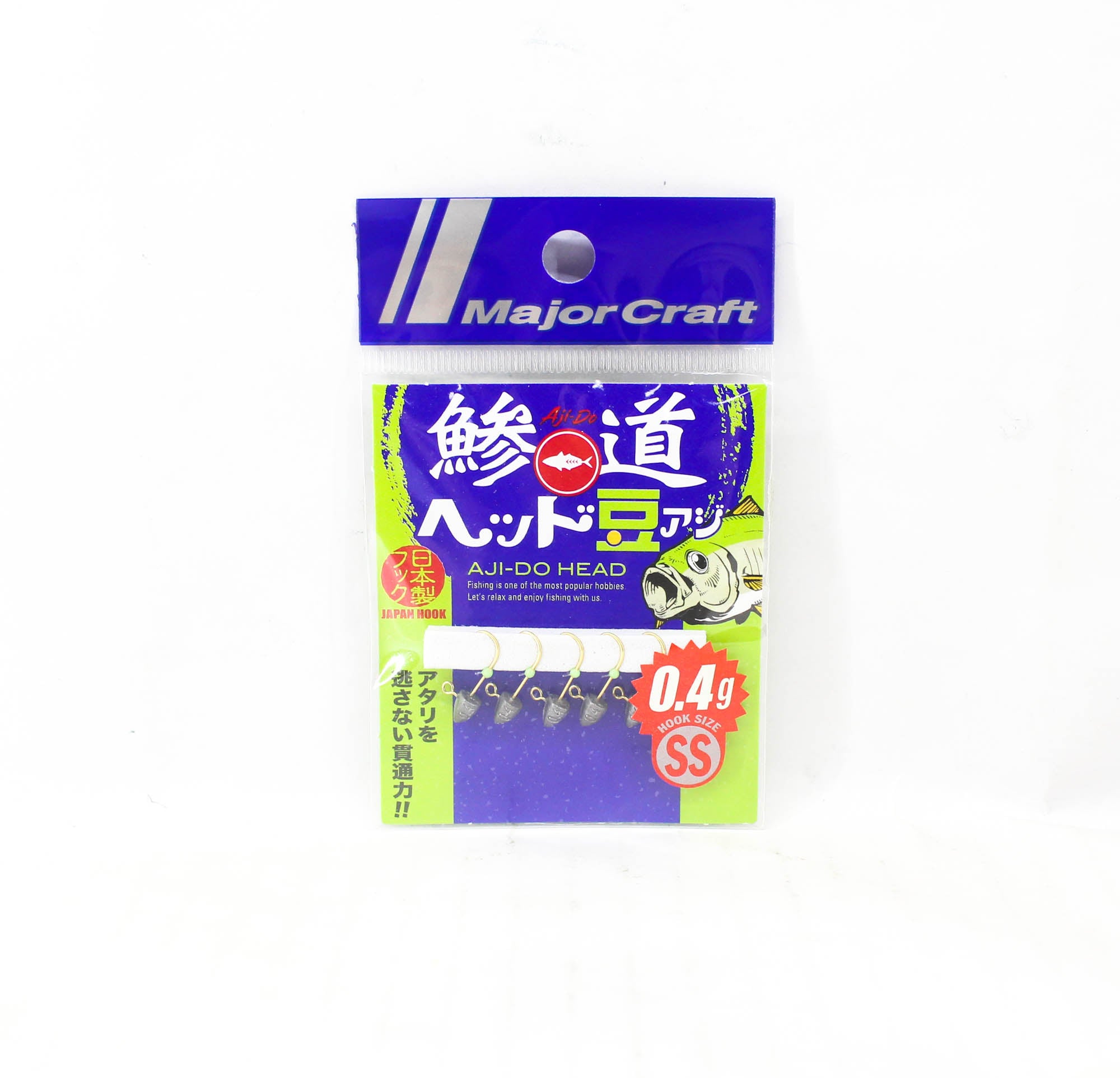 Major Craft Jig Head Ajido AD-Head 0.4/SS 0.4 grams Hook Size SS (1878)