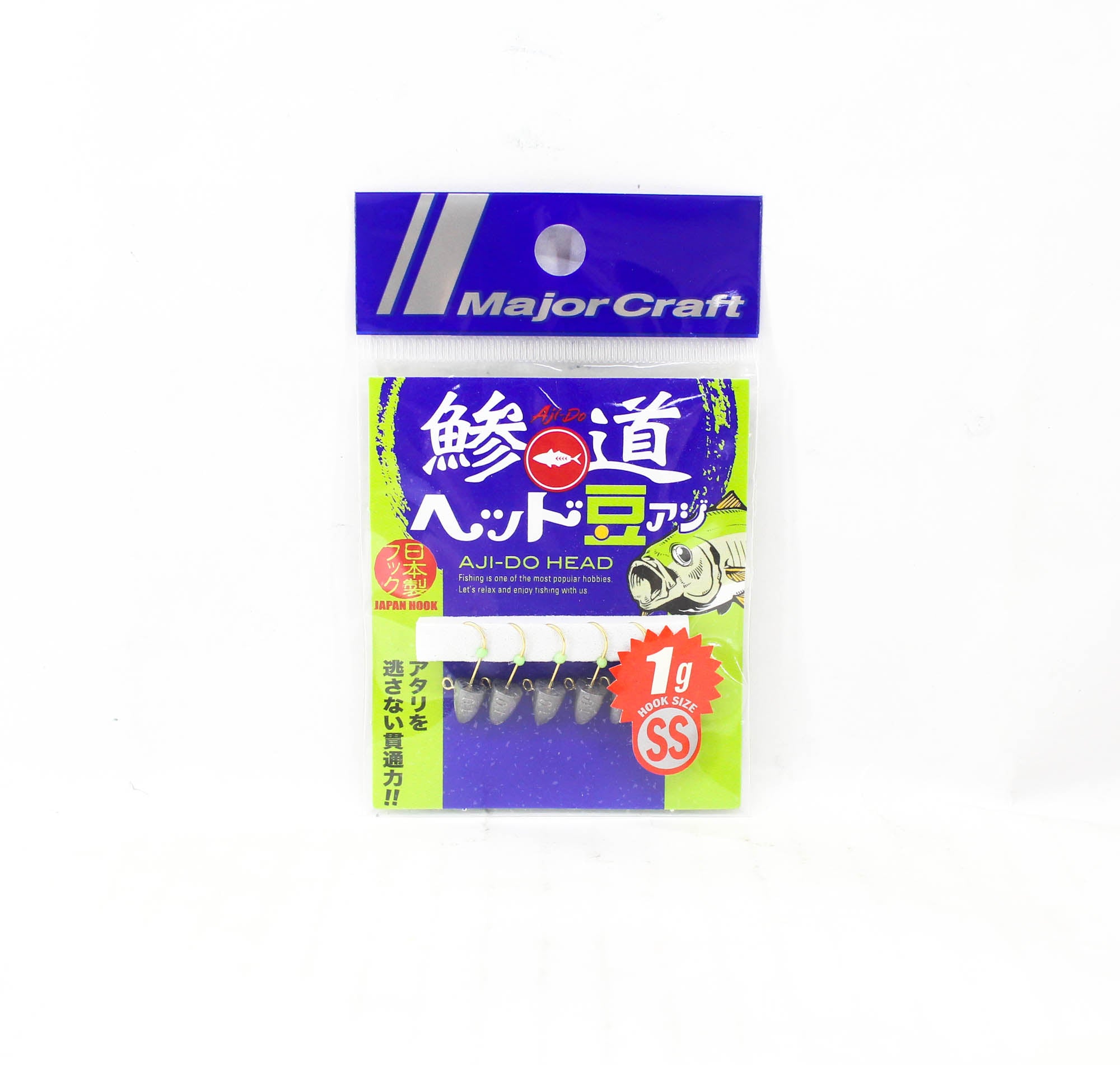 Major Craft Jig Head Ajido AD-Head 1/SS 1 grams Hook Size SS (1908)