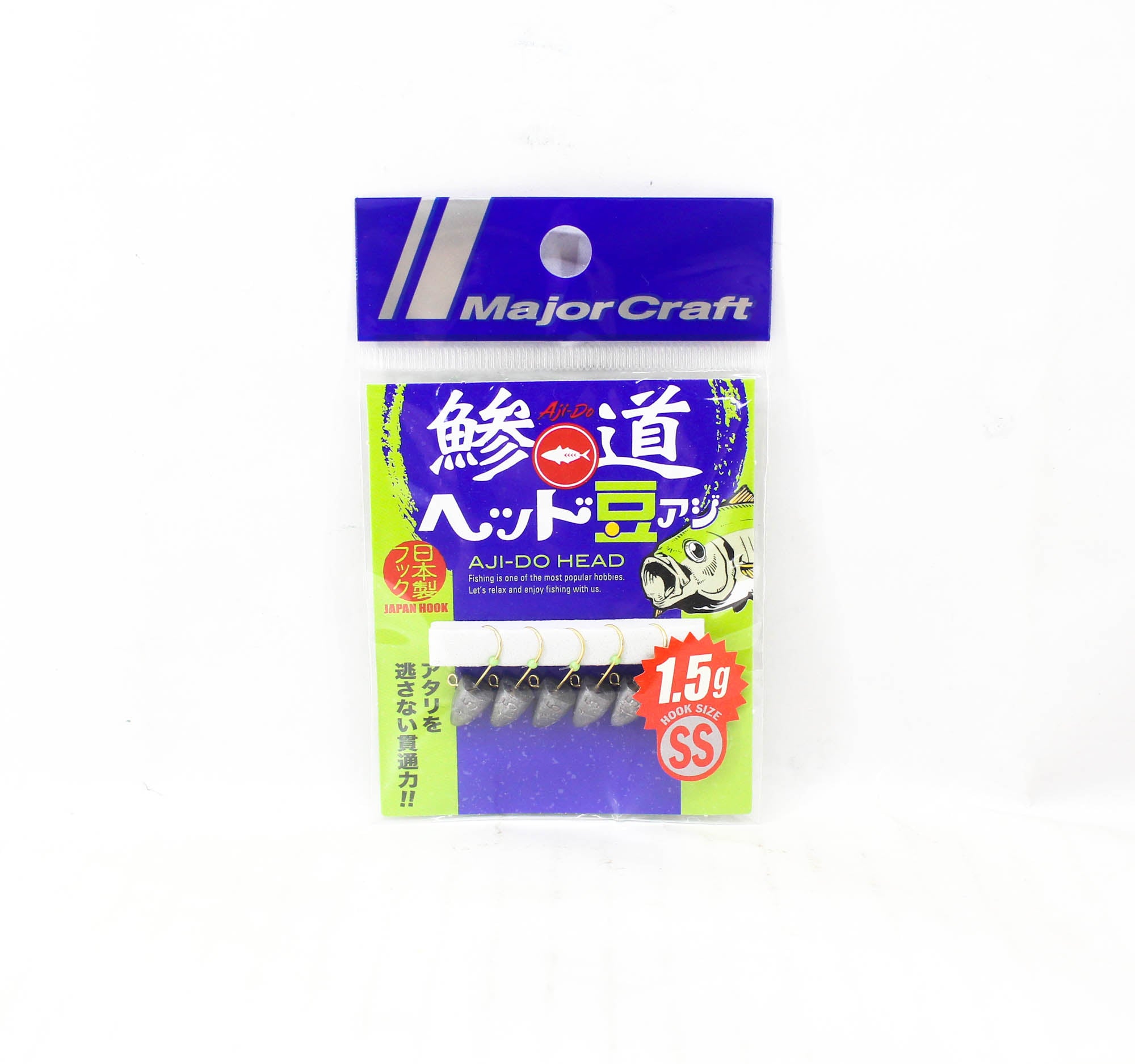 Major Craft Jig Head Ajido AD-Head 1.5/SS 1.5 grams Hook Size SS (1922)