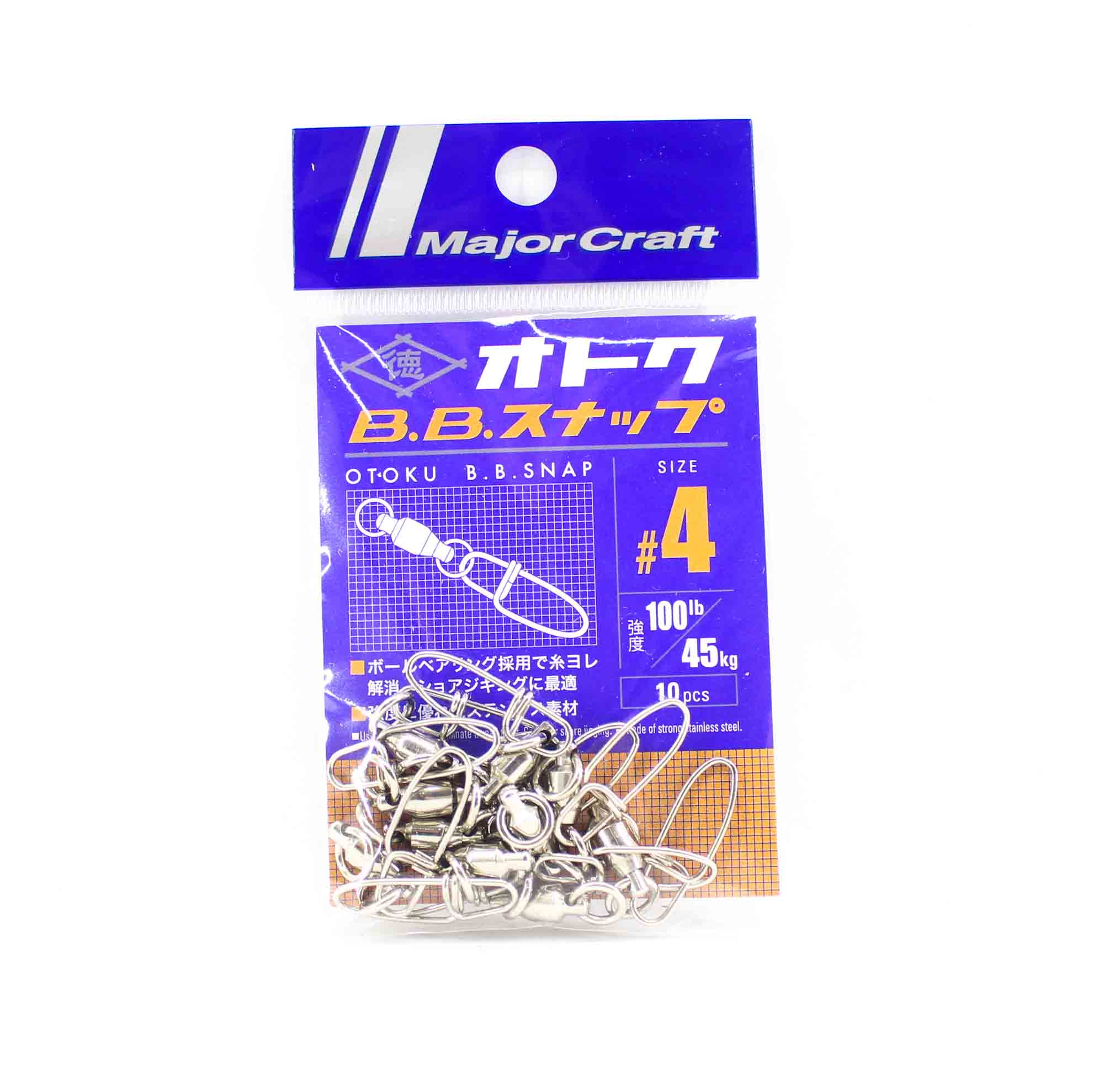 Major Craft Otoku Ball Bearing Snap Swivel Size 4 (2387)