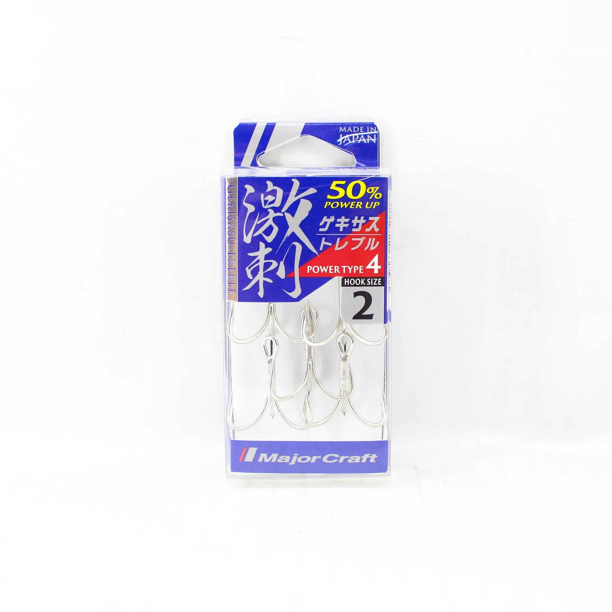 Major Craft GHT-4TN Treble Hook Power 4 Size 2 (3292)