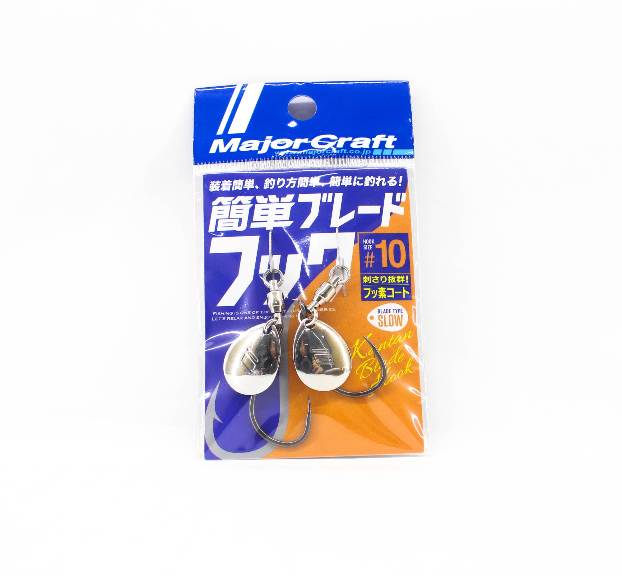 Major Craft Blade Single Hook Tpe Slow Size 10/S #002 Silver (3810)