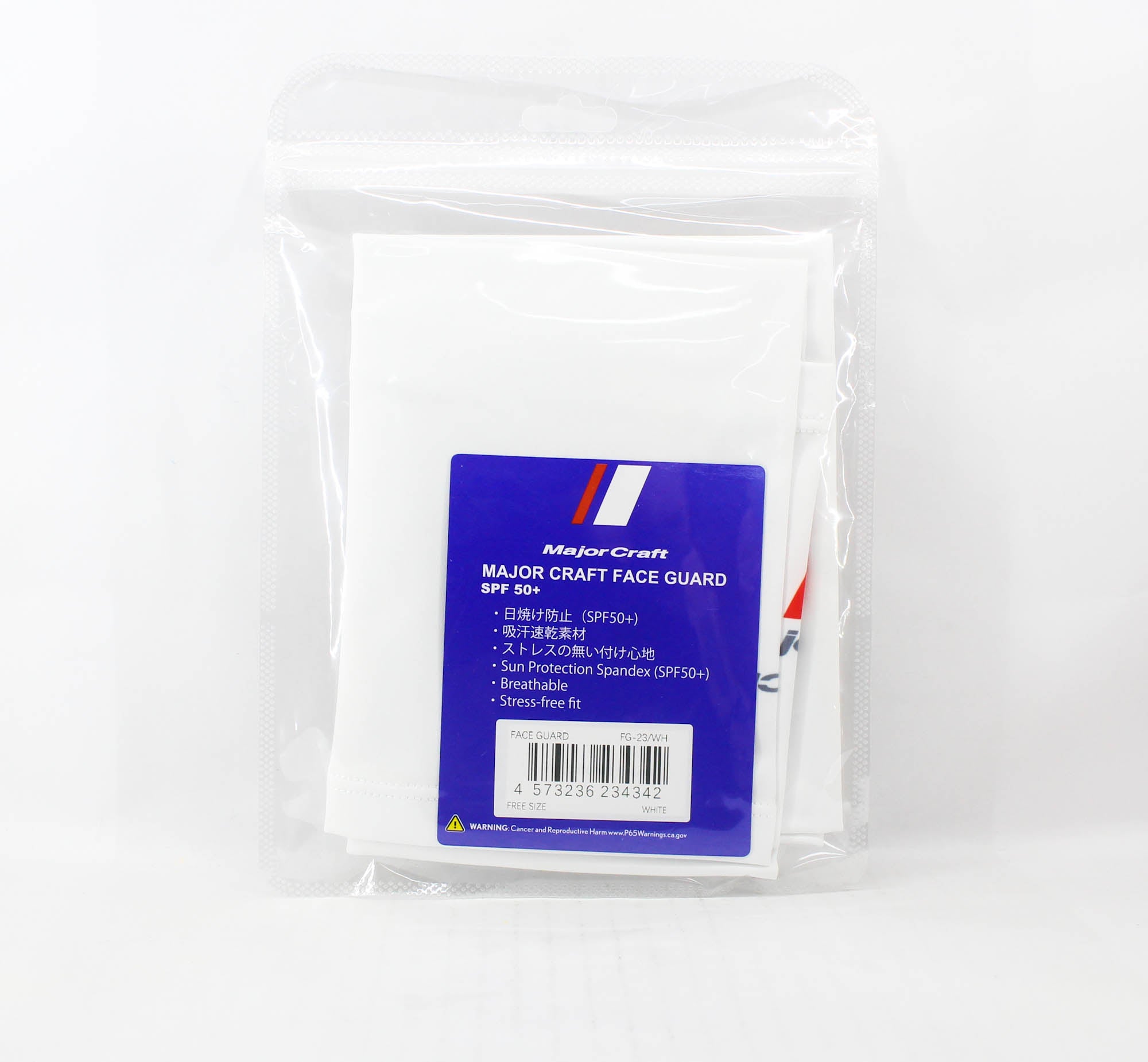 Major Craft Face Guard Sun Protection Free Size FG-23/WH (4342)