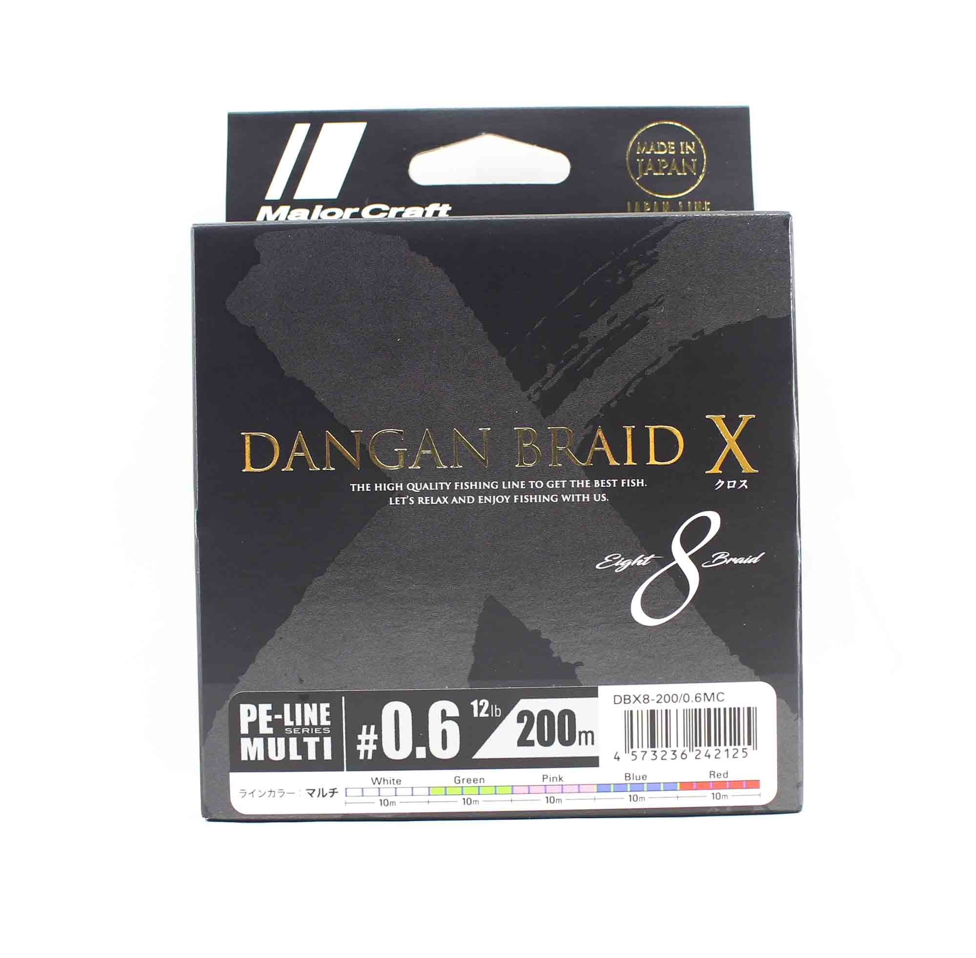 Major Craft Dangan Braid X Line X8 200m P.E 0.6 Multi DBX8-200/0.6MC (2125)