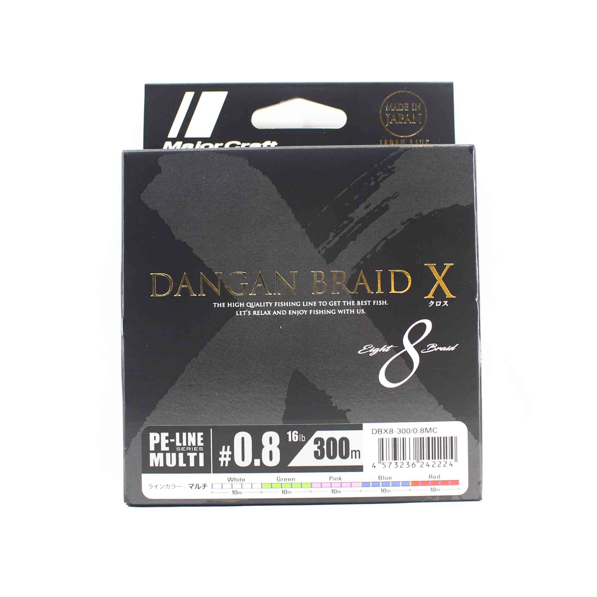 Major Craft Dangan Braid X Line X8 300m P.E 0.8 Multi DBX8-300/0.8MC (2224)